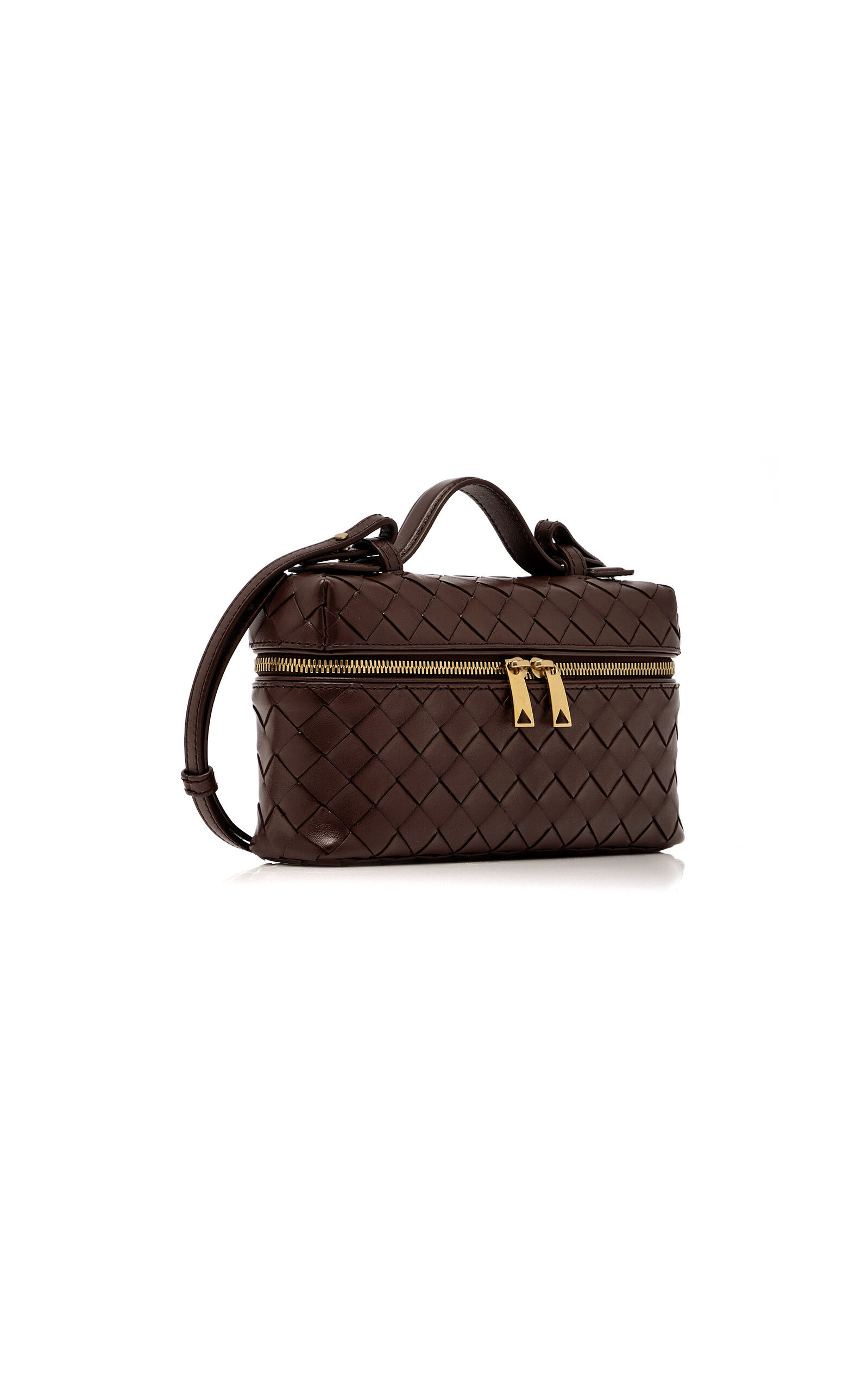 Bang Bang Intrecciato Leather Vanity Case brown - 5