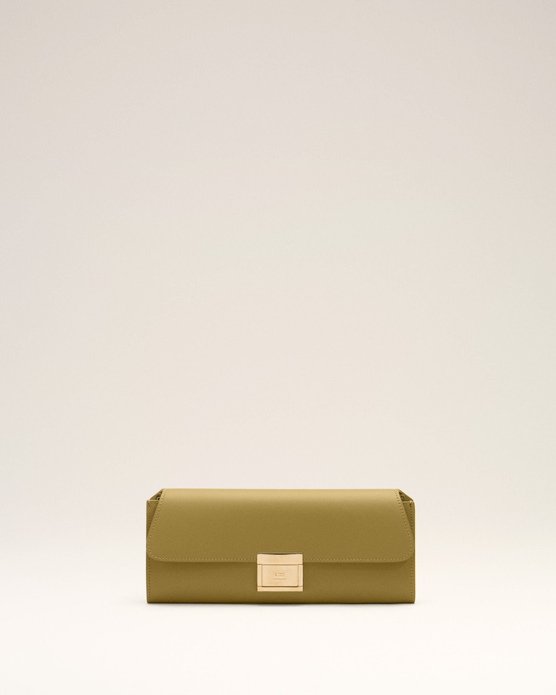 GREEN COW LEATHER MIMI POUCH 1