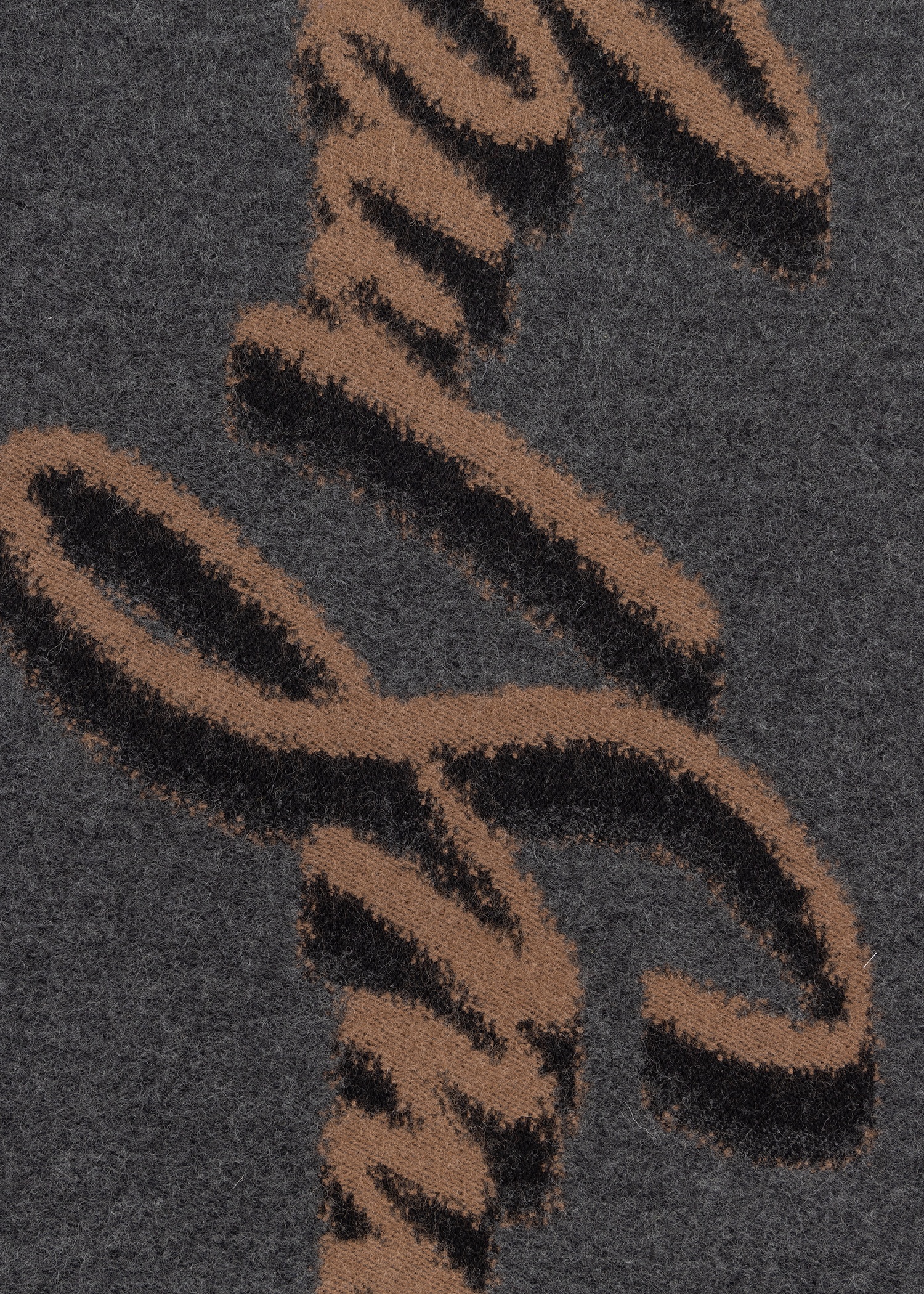 Colour-Block 'Shadow Logo' Jacquard Wool-Blend Scarf - 4