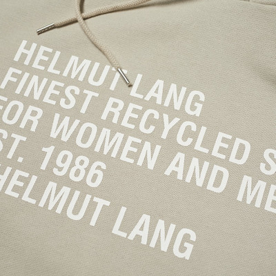 Helmut Lang Helmut Lang Recycled Label Popover Hoody outlook