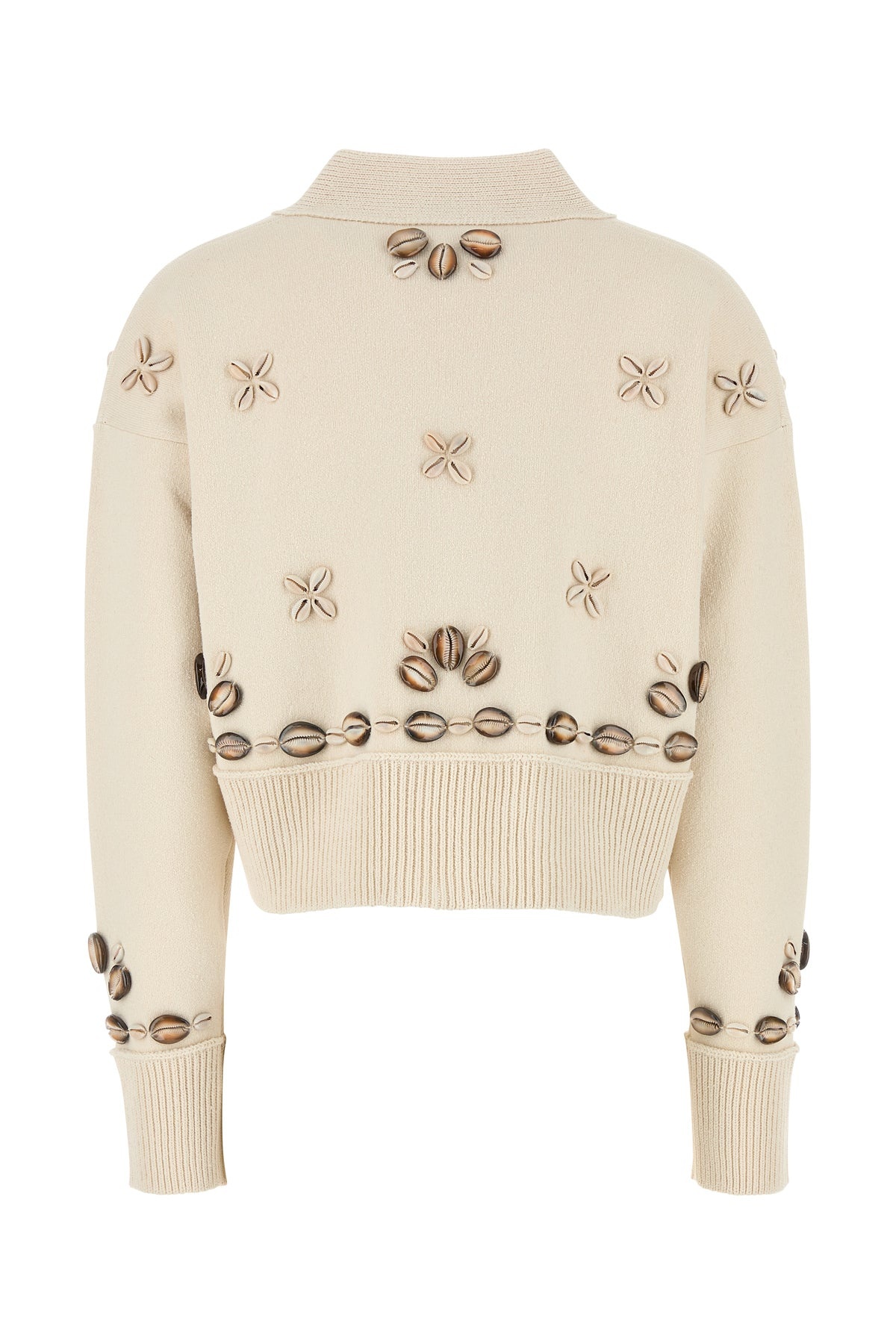 Ivory silk blend oversize Ocean Dream cardigan - 2