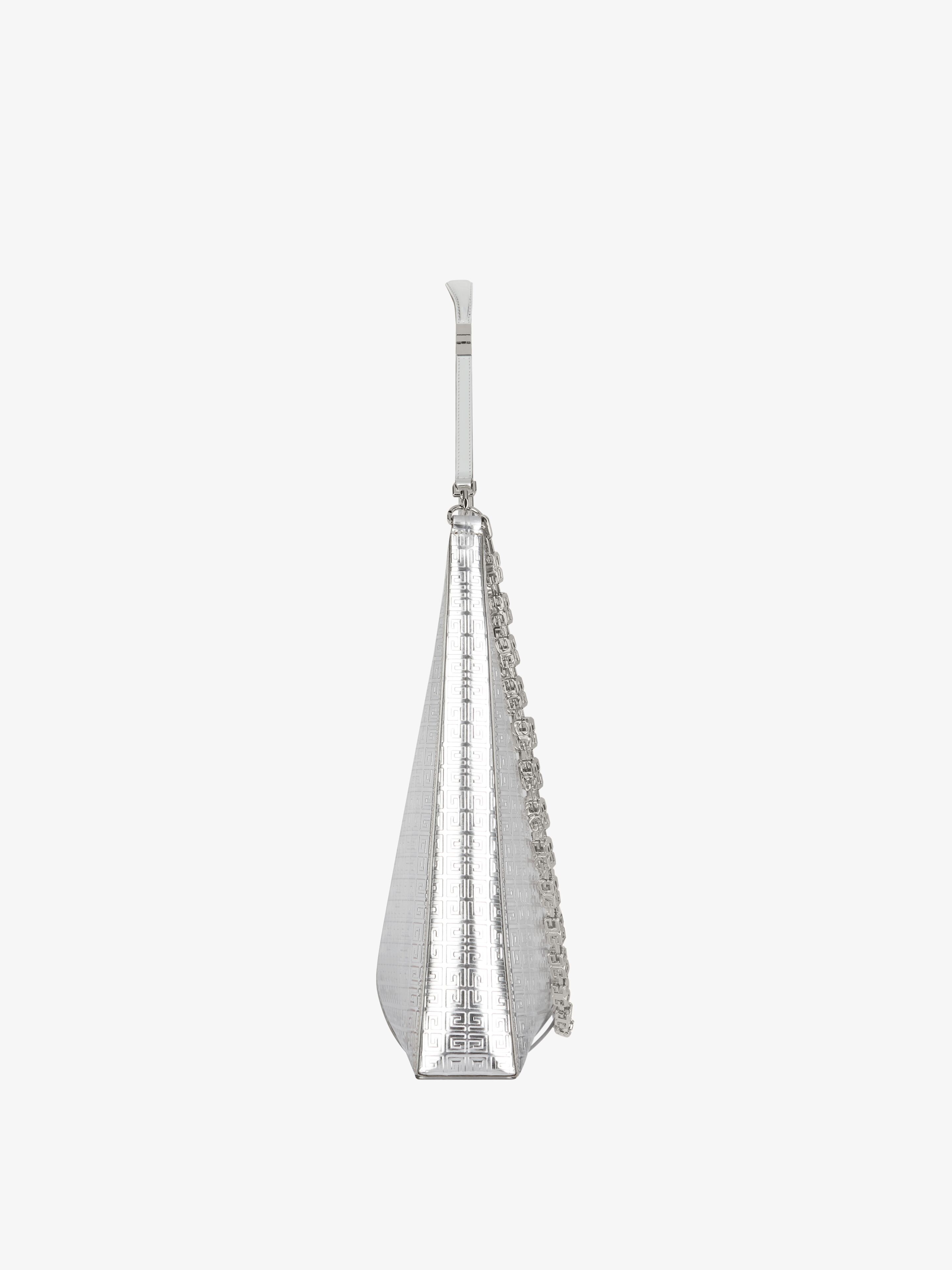 LARGE CUT OUT BAG IN 4G LEATHER WITH CHAIN - 3