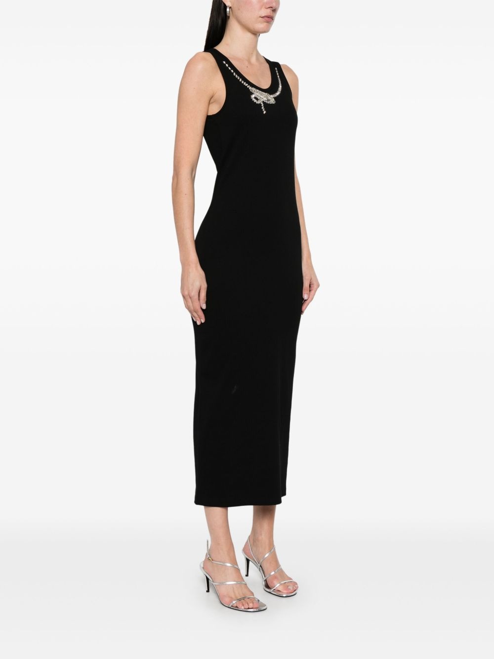 snake-crystal midi dress - 2