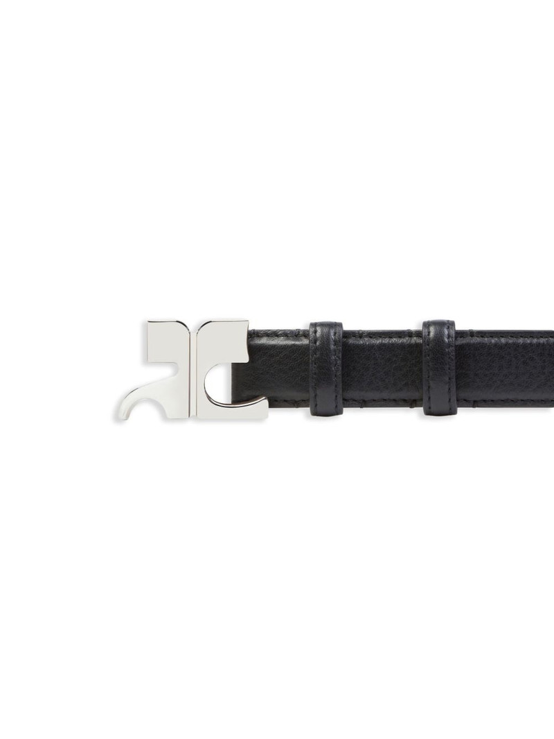 courrèges logo-buckle belt outlook
