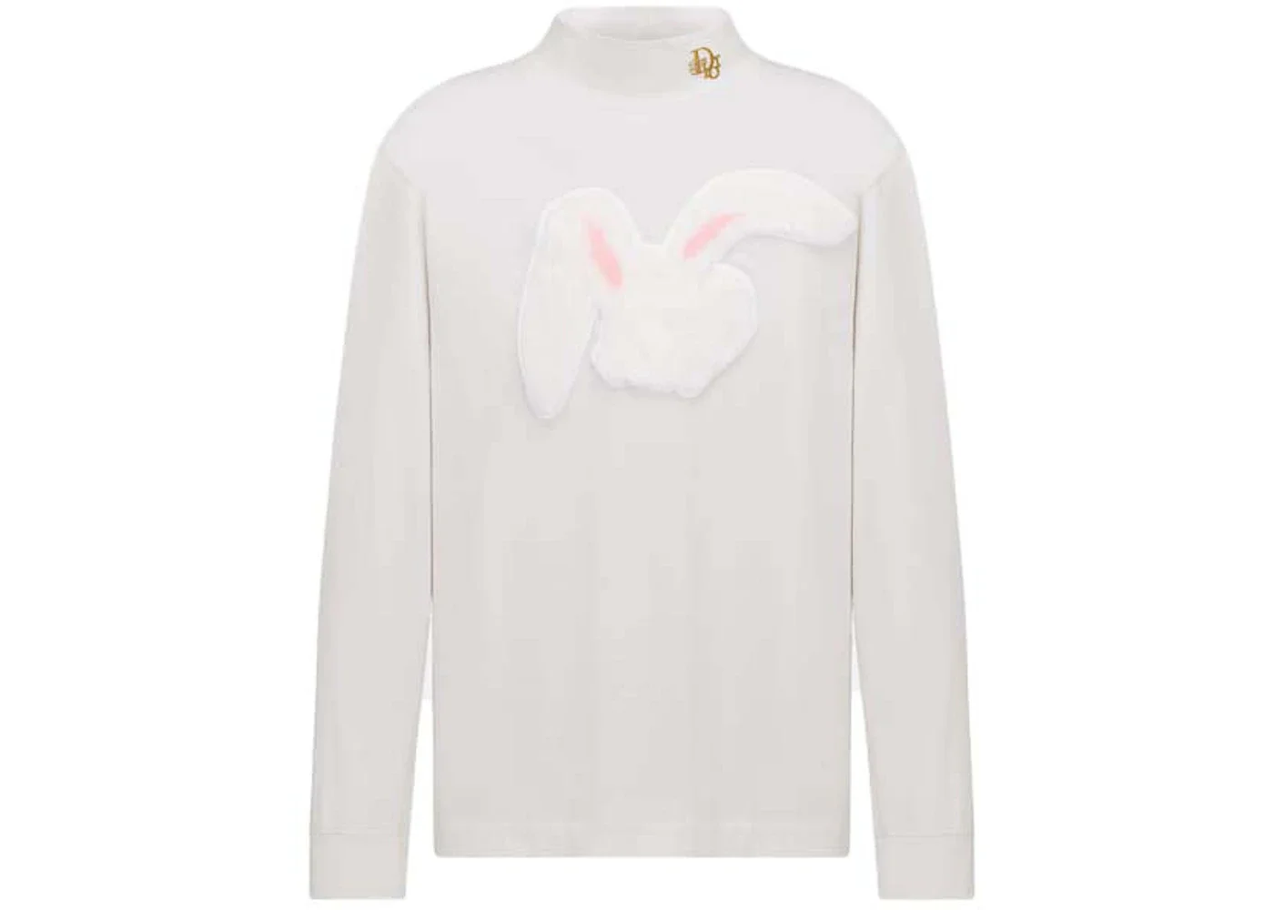 Dior x ERL Relaxed-Fit Long-Sleeved T-Shirt White Cotton Jersey - 1