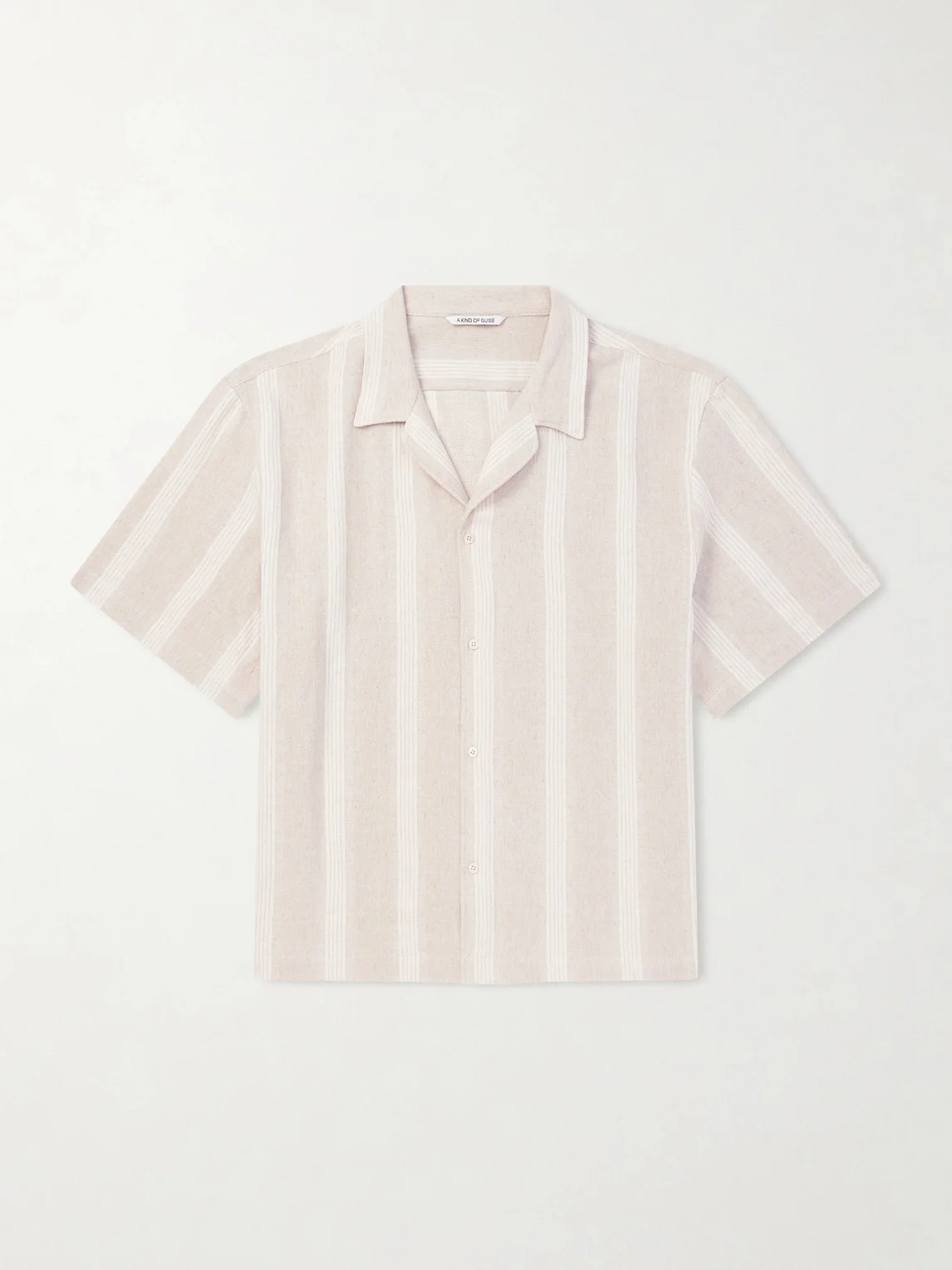 Samata Striped Cotton and Linen-Blend Shirt - 1