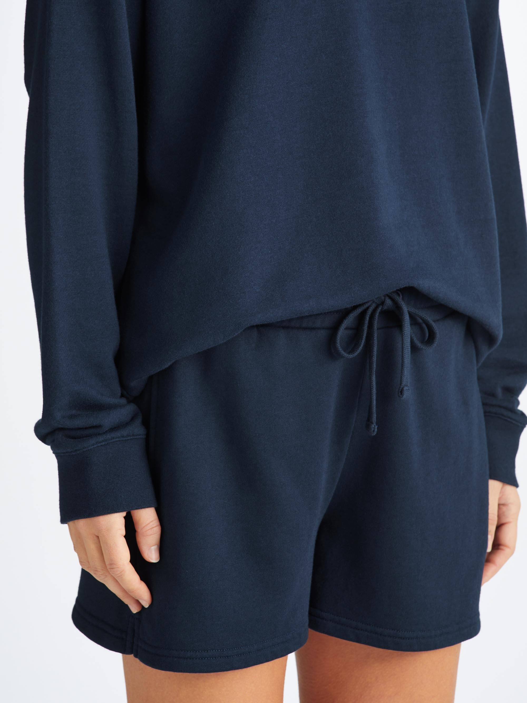 Women's Sweat Shorts Quinn Cotton Modal Navy - 7