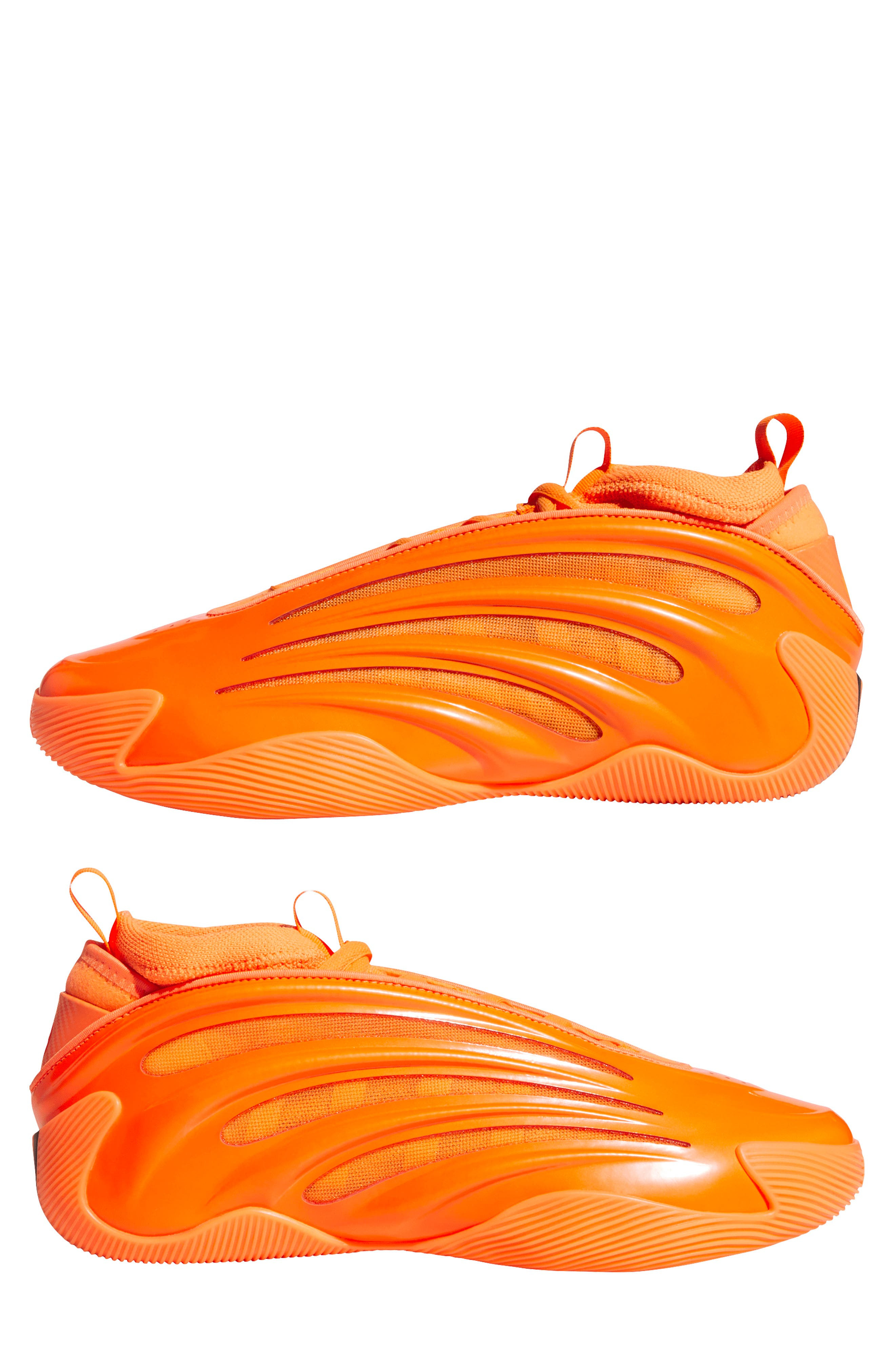 adidas Gender Inclusive Harden Volume 9 Basketball Shoe in Solar Orange/Black/Purple at Nordstrom - 8