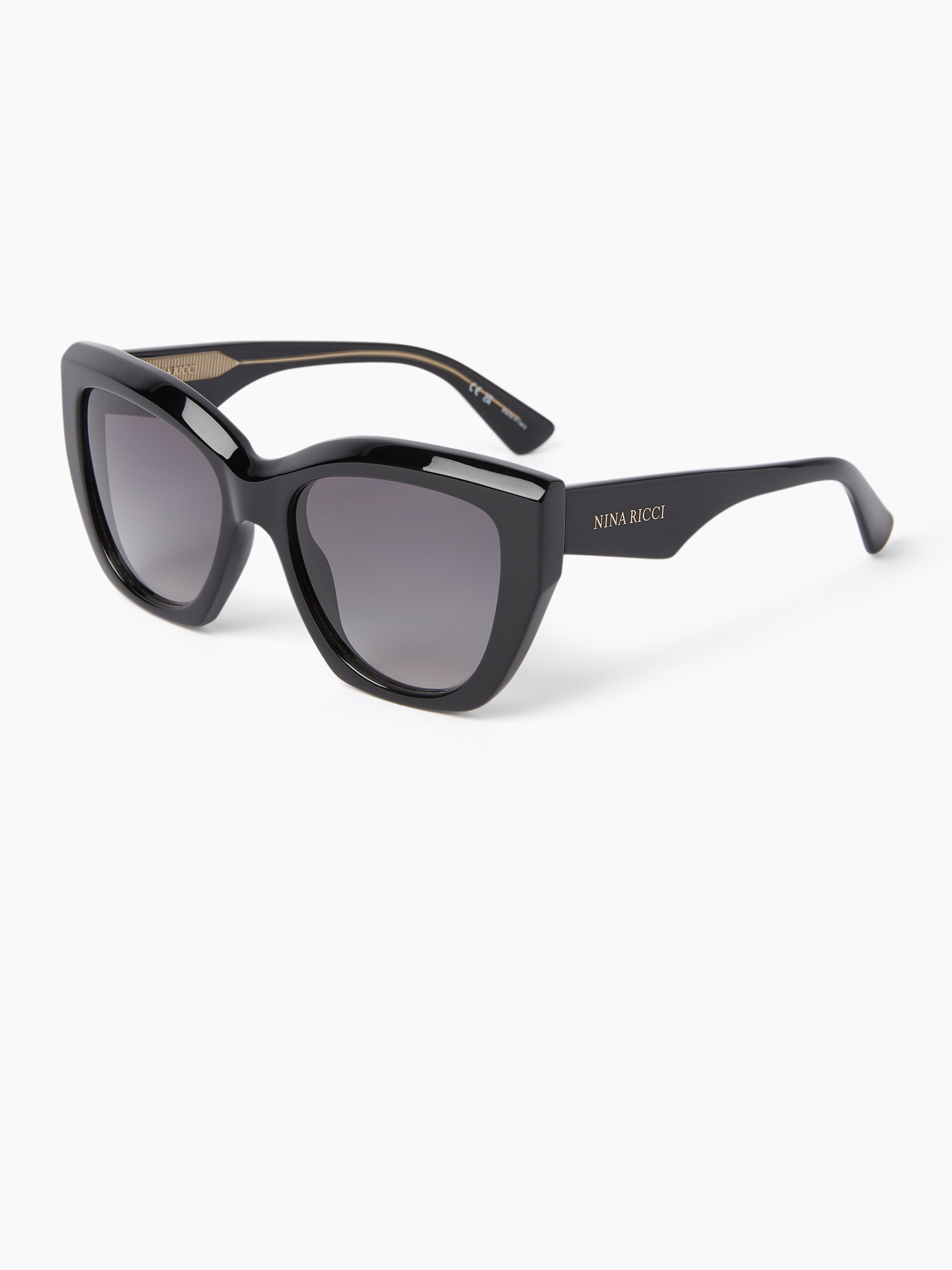 WAVES ROUND BLACK SUNGLASSES - 4