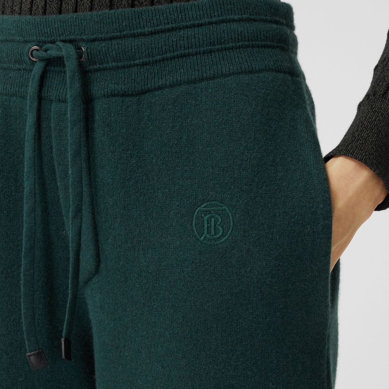 Monogram Motif Cashmere Blend Jogging Pants - 3