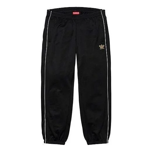 Supreme FW19 Week 1 Crown Track Pants 'Black' SUP-FW19-168 - 1