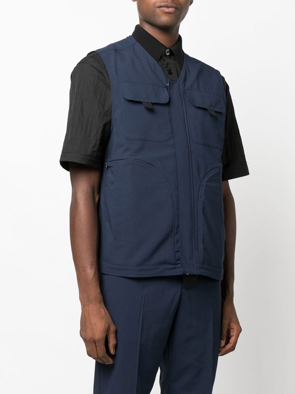 Victor multiple-pocket vest - 3