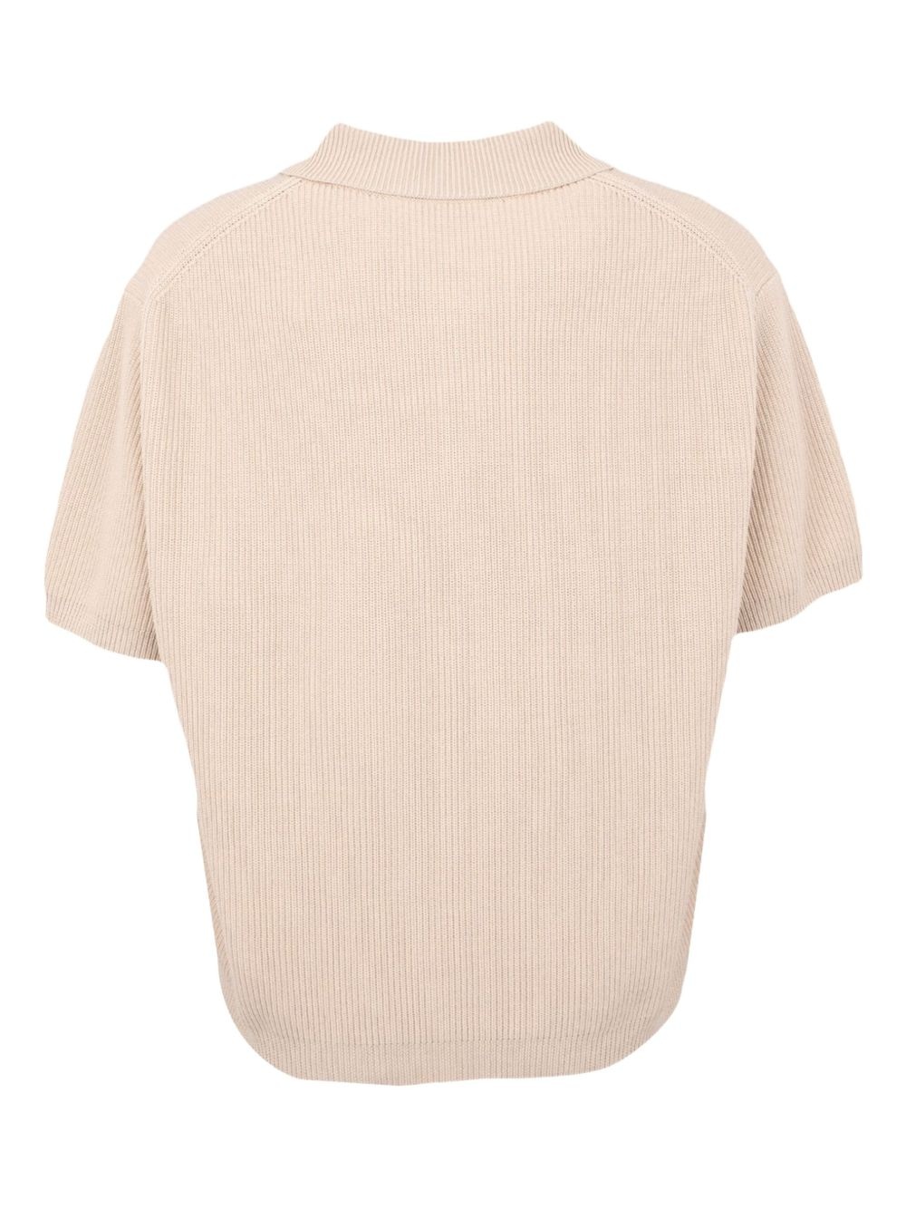 ribbed polo shirt - 2