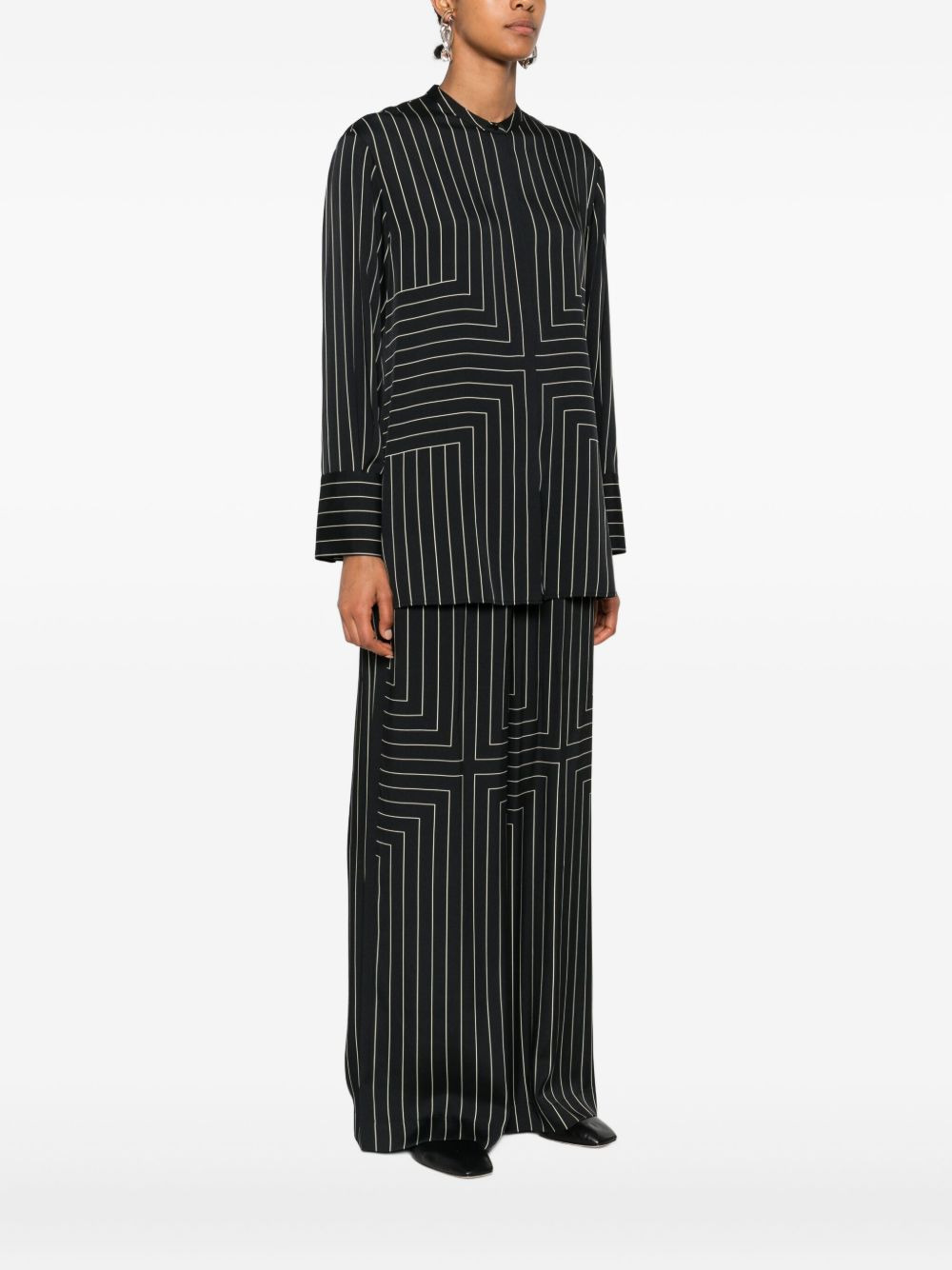 geometric-pattern shirt - 3