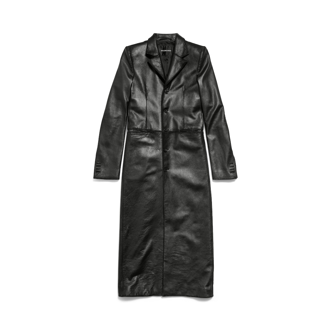 Women's Slim Coat in Black - 1