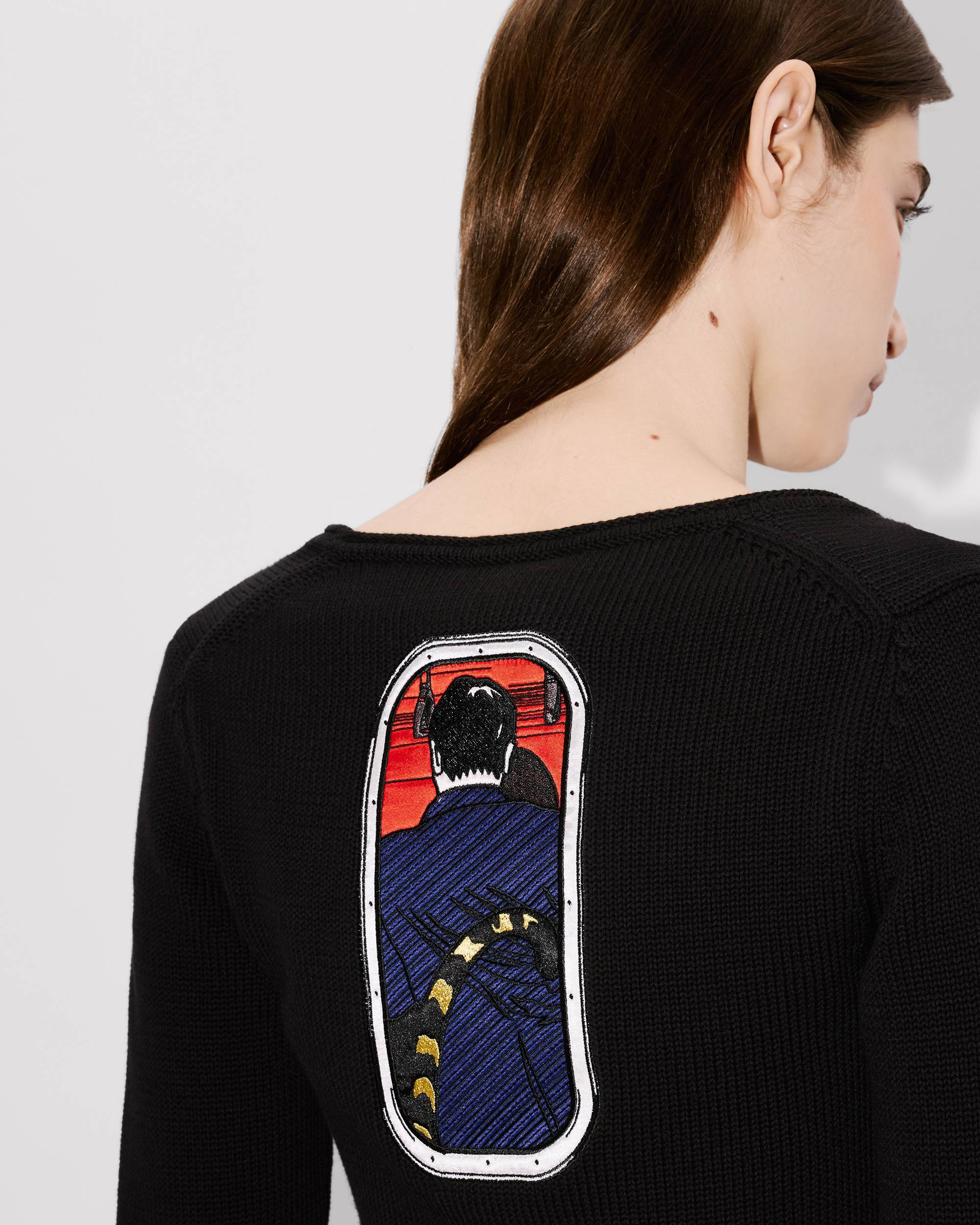 'KENZO City' embroidered cardigan in cotton - 7