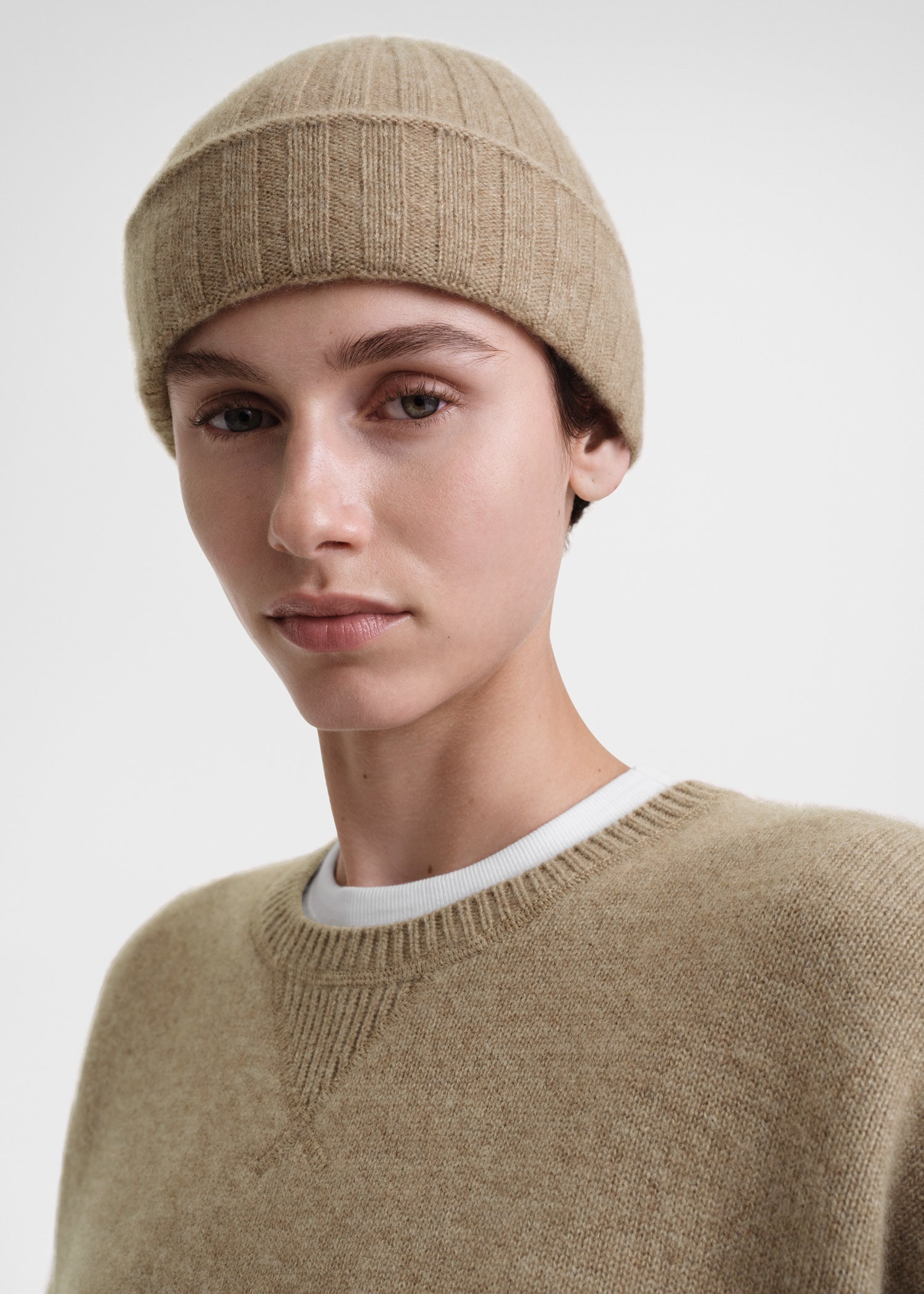 Cashmere beanie camel melange - 3