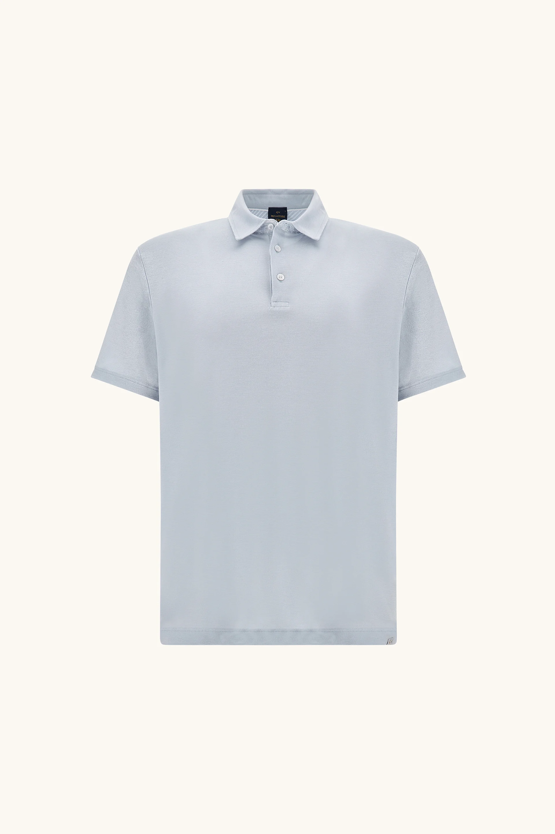 X-SOFT POLO SHIRT IN COTTON INTERLOCK WITH LINEN DETAILS - 1