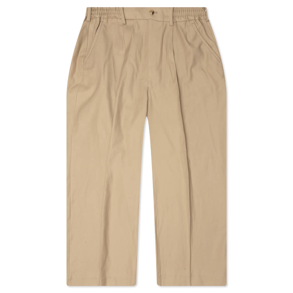 DOUBLE WEAVE PANT - BEIGE - 1