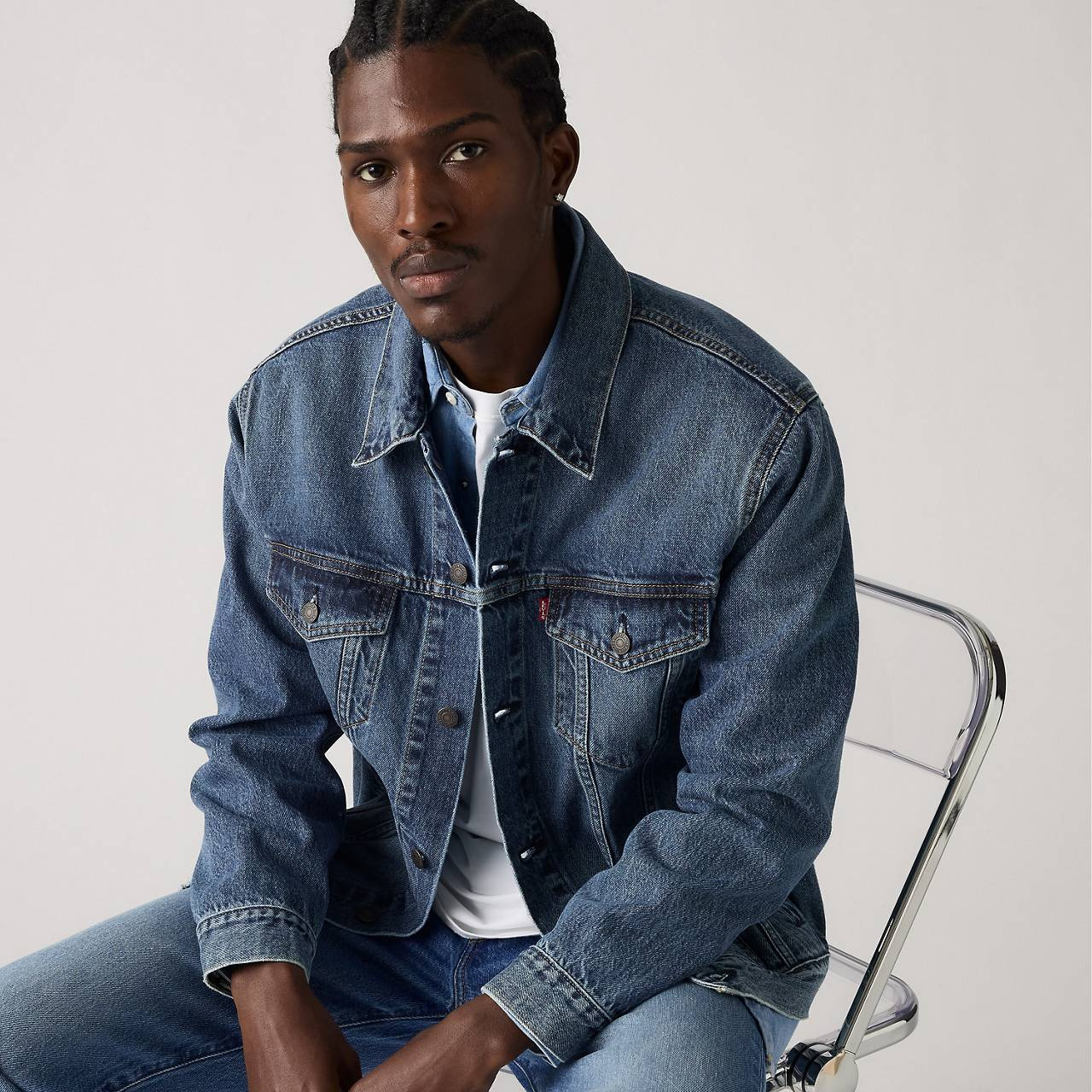 RELAXED FIT TRUCKER JACKET - 3