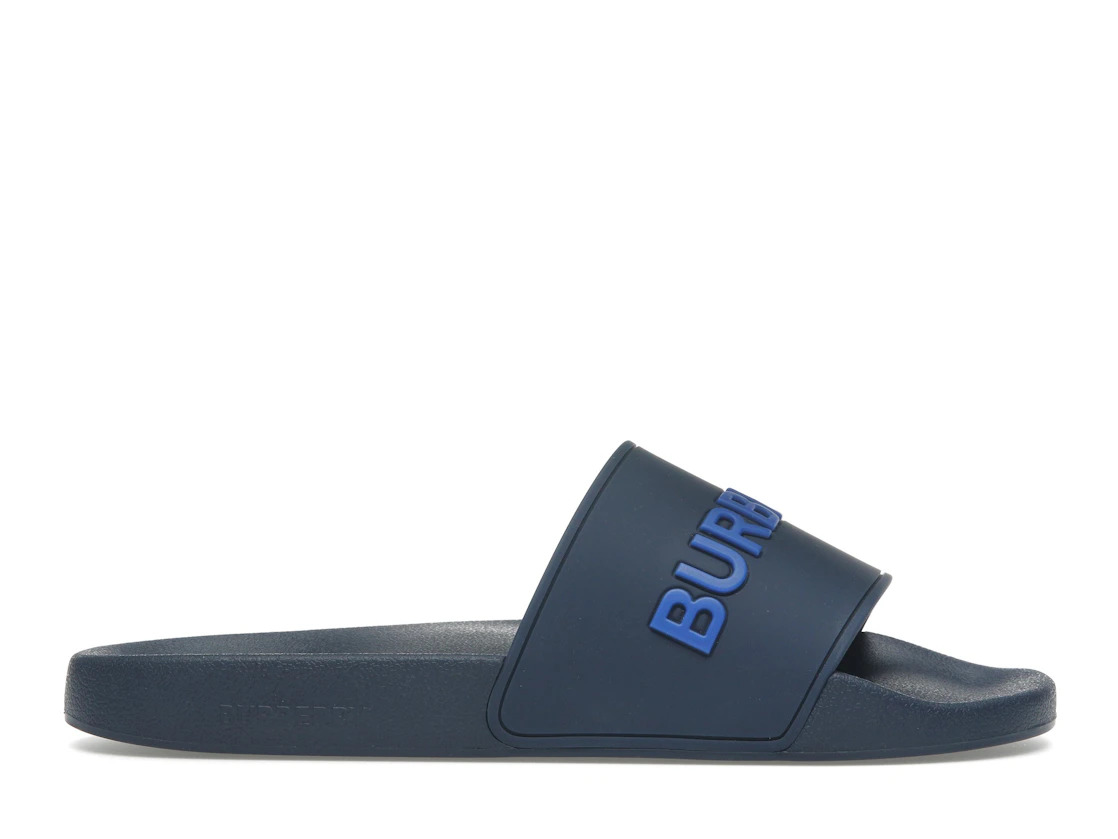 Burberry Embossed Logo Slide Blue - 1