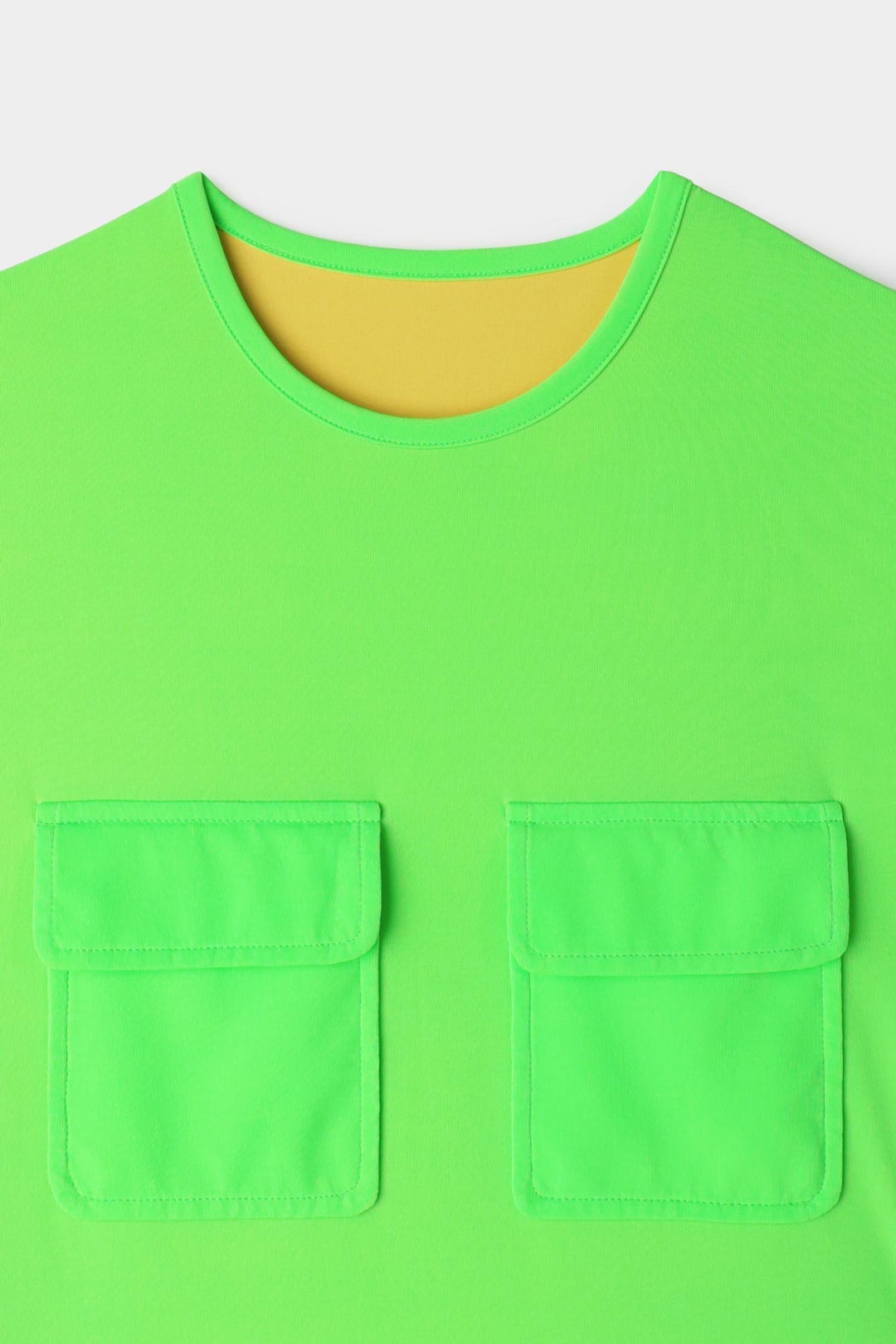 POCKETS DRESS / fluo green - 4