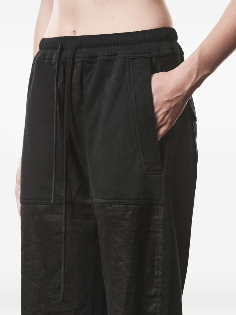drawstring patch cotton trousers 5