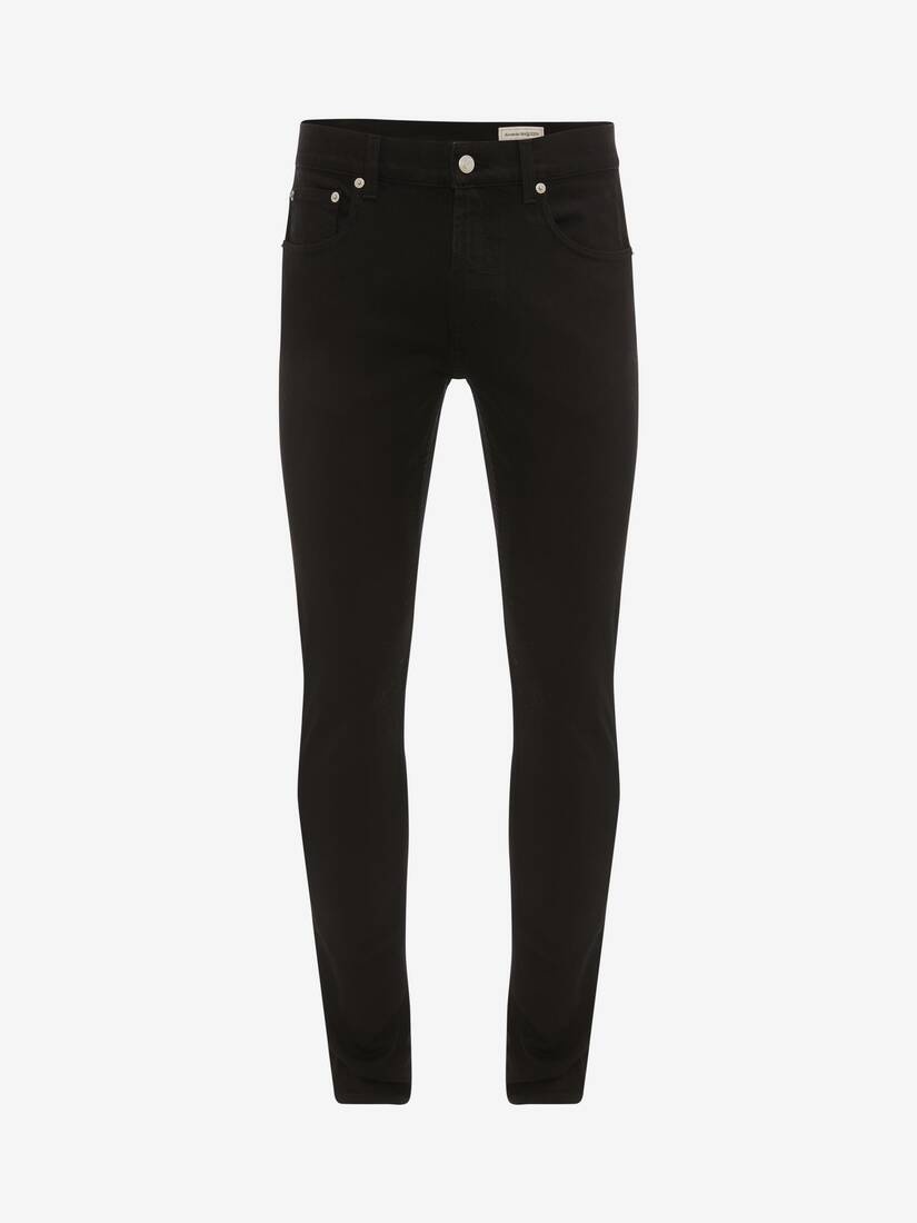 Mcqueen Classic Denim Jeans in Black - 1