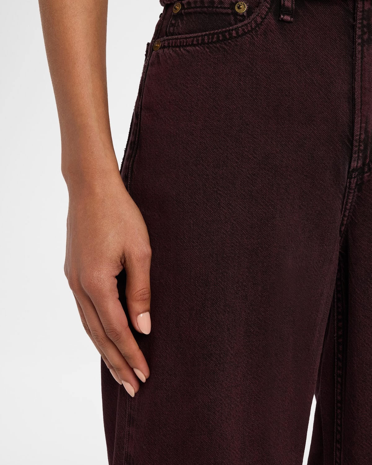 Featherweight Logan Mid-Rise Wide-Leg Jeans - 4