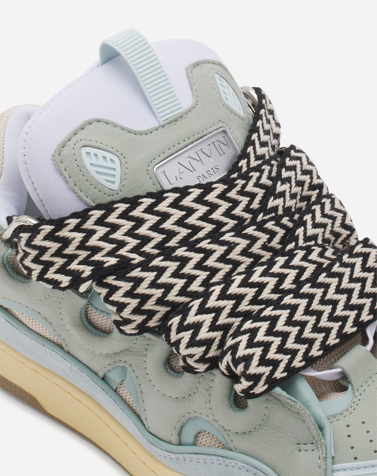 LEATHER CURB SNEAKERS - 5