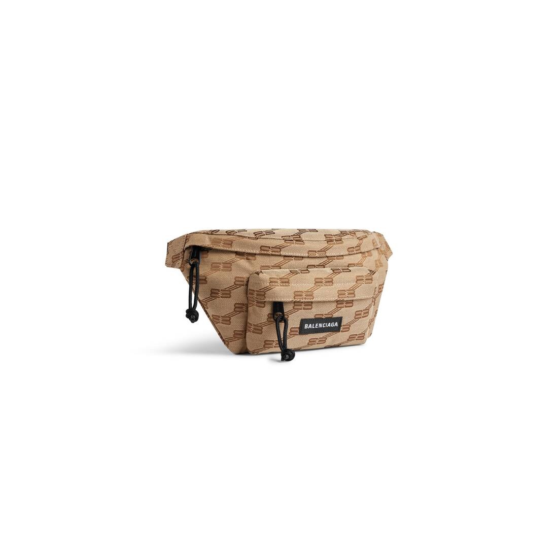 Men's Signature Medium Beltpack Bb Monogram Jacquard Canvas in Beige - 2