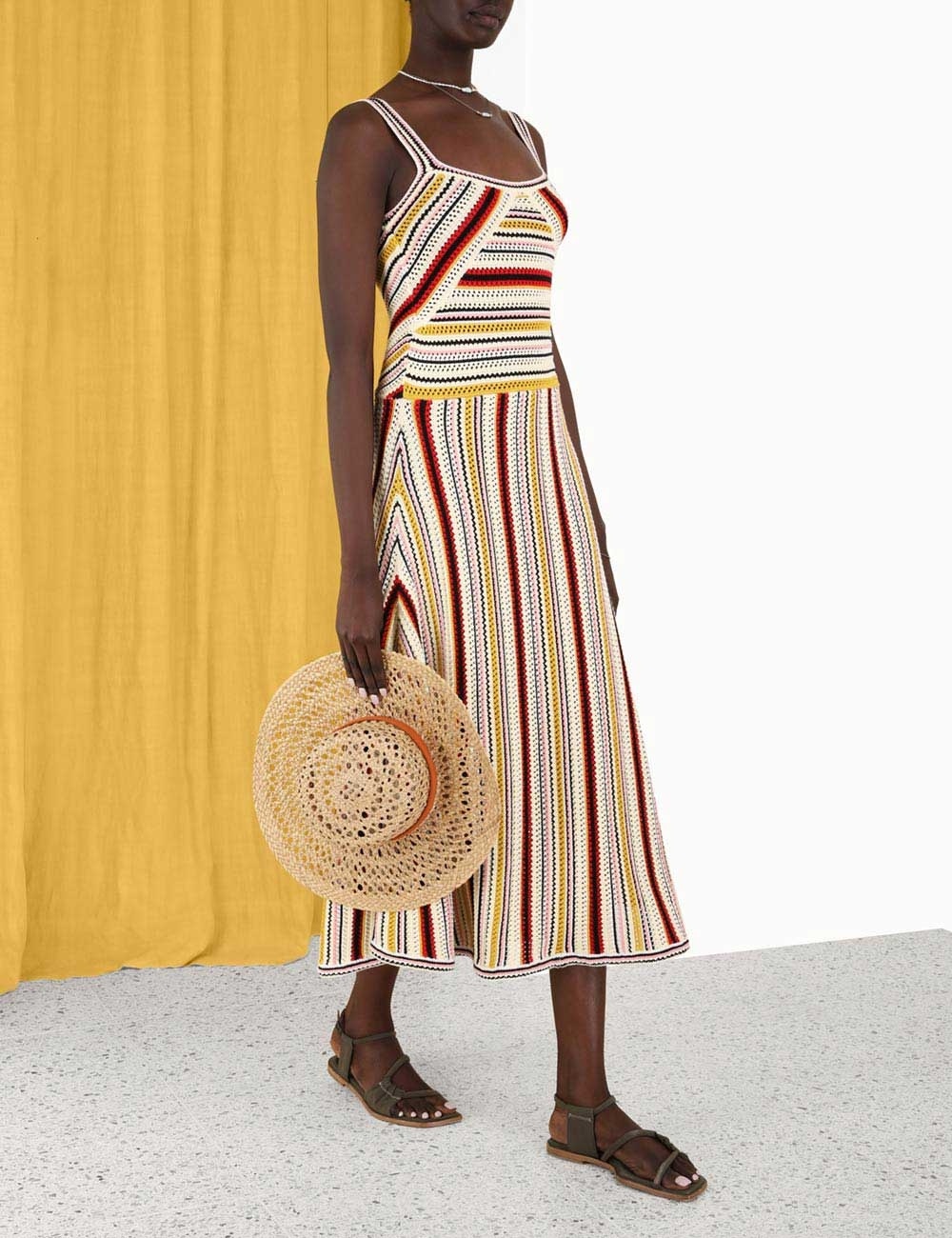 chinese dress ladies Zimmermann // Beige & Red Floral Vitali Fringe Dress – VSP Consignment