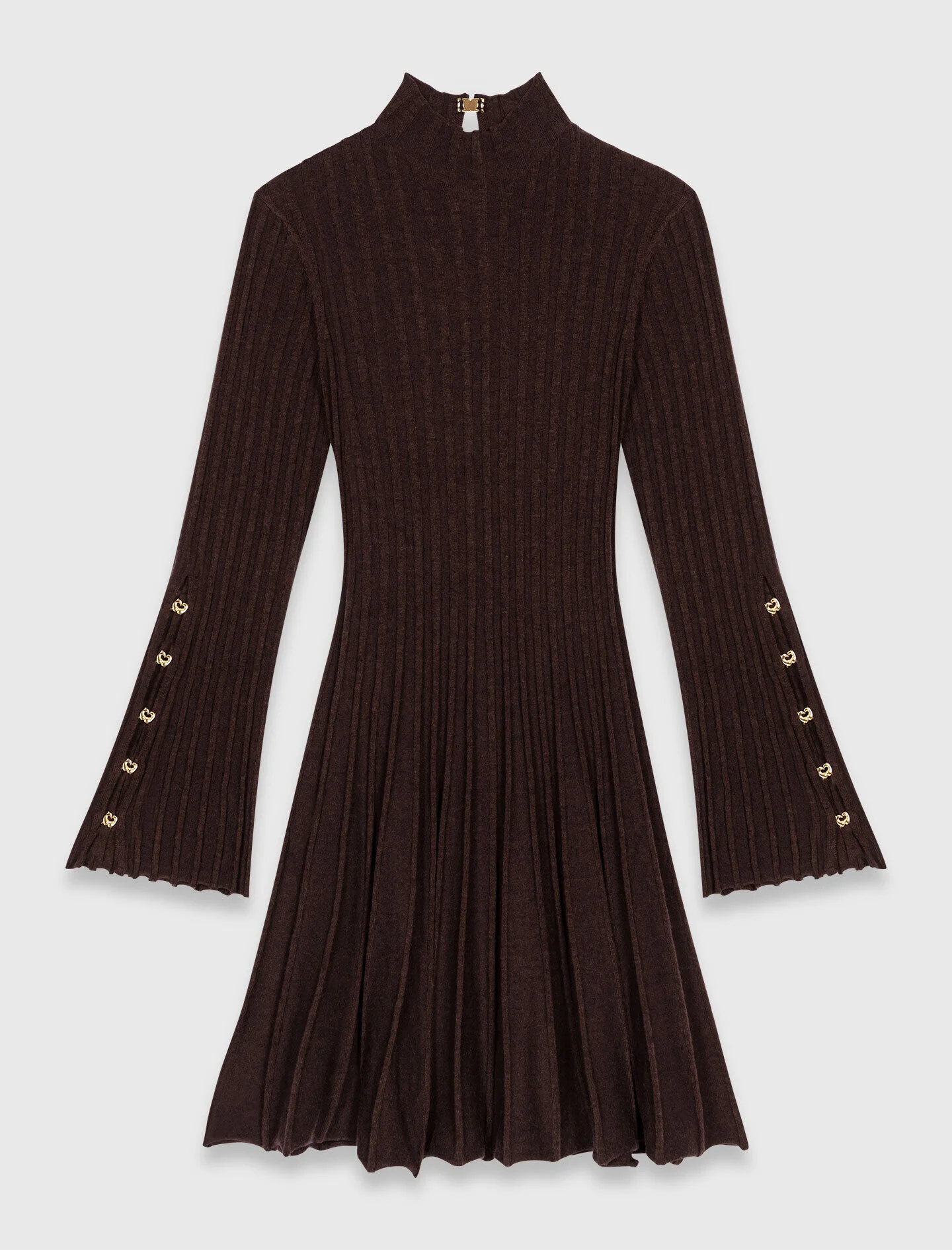 High-neck short skater dress - 1