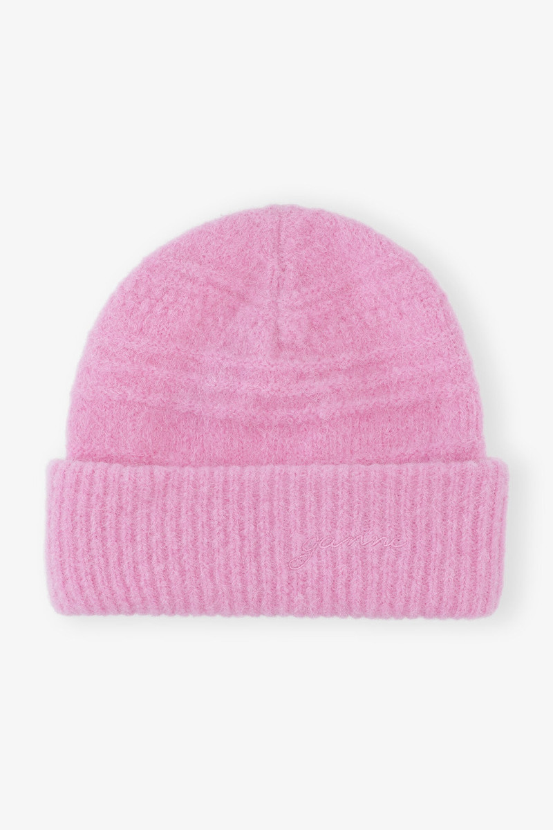 PINK SOFT WOOL BEANIE 1