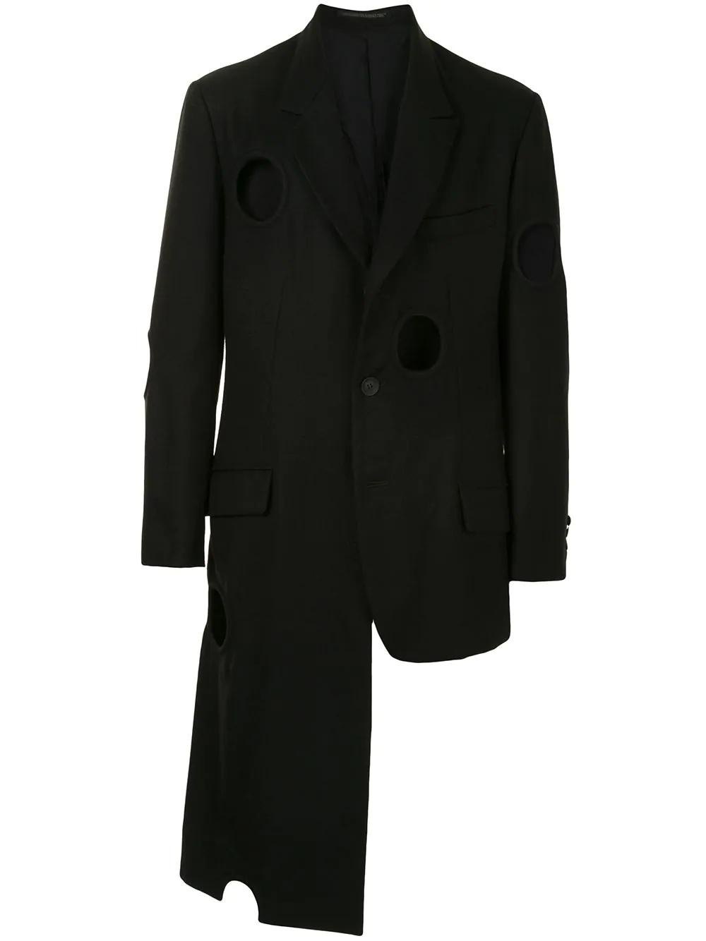 cut-out circle blazer - 1