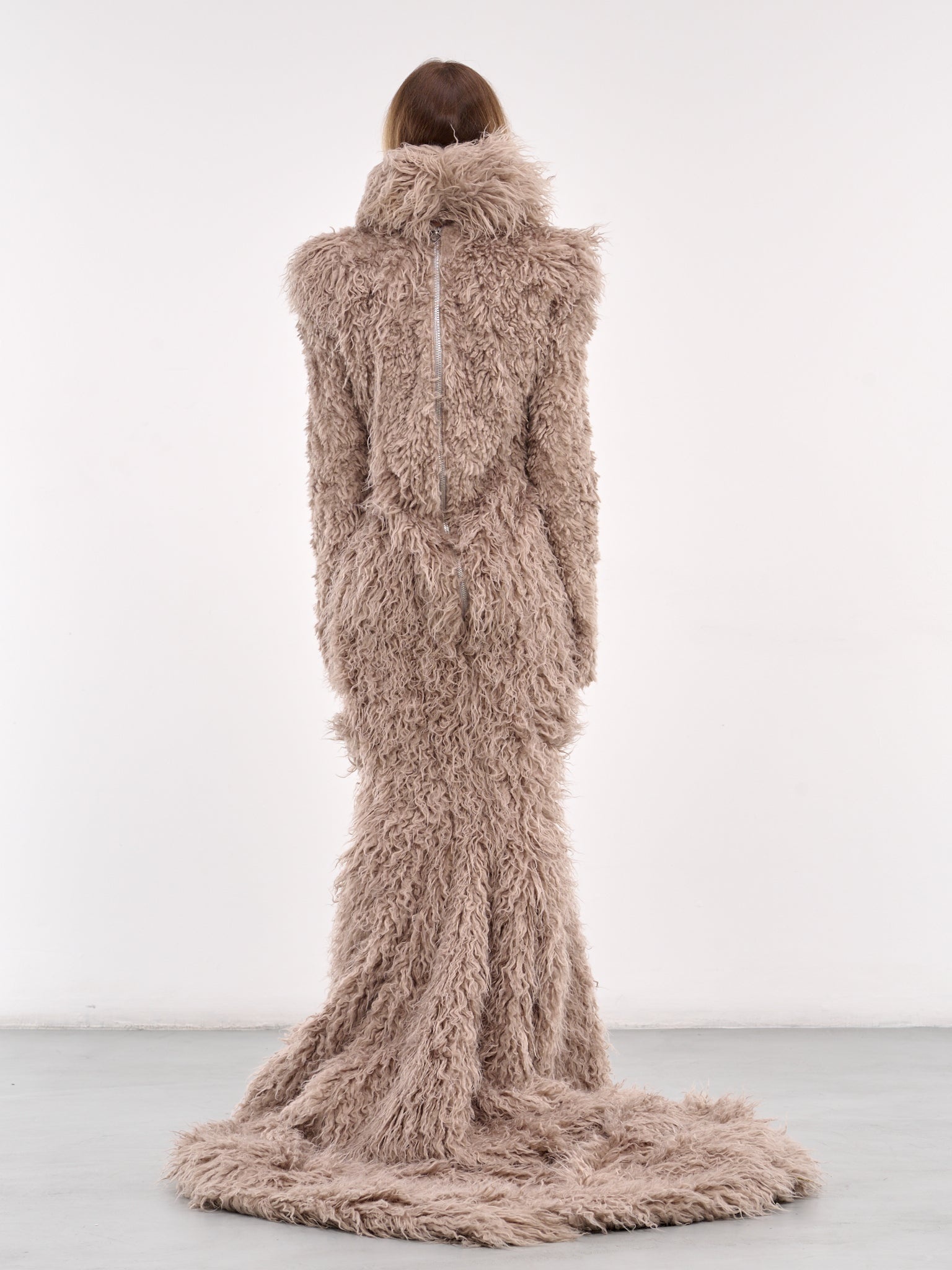 Rounden Faux Fur Gown - 3