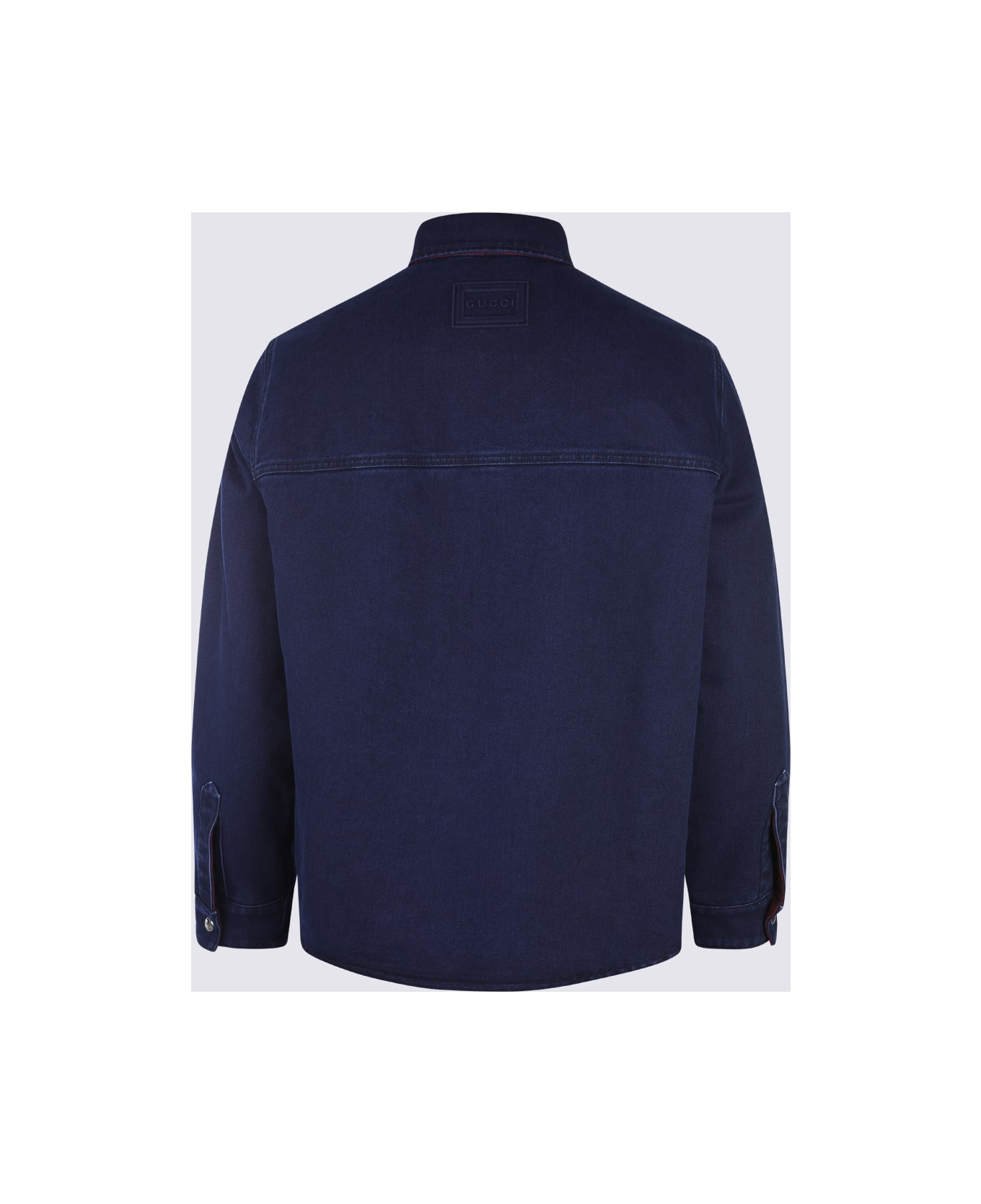 Navy Cotton Casual Jacket - 2