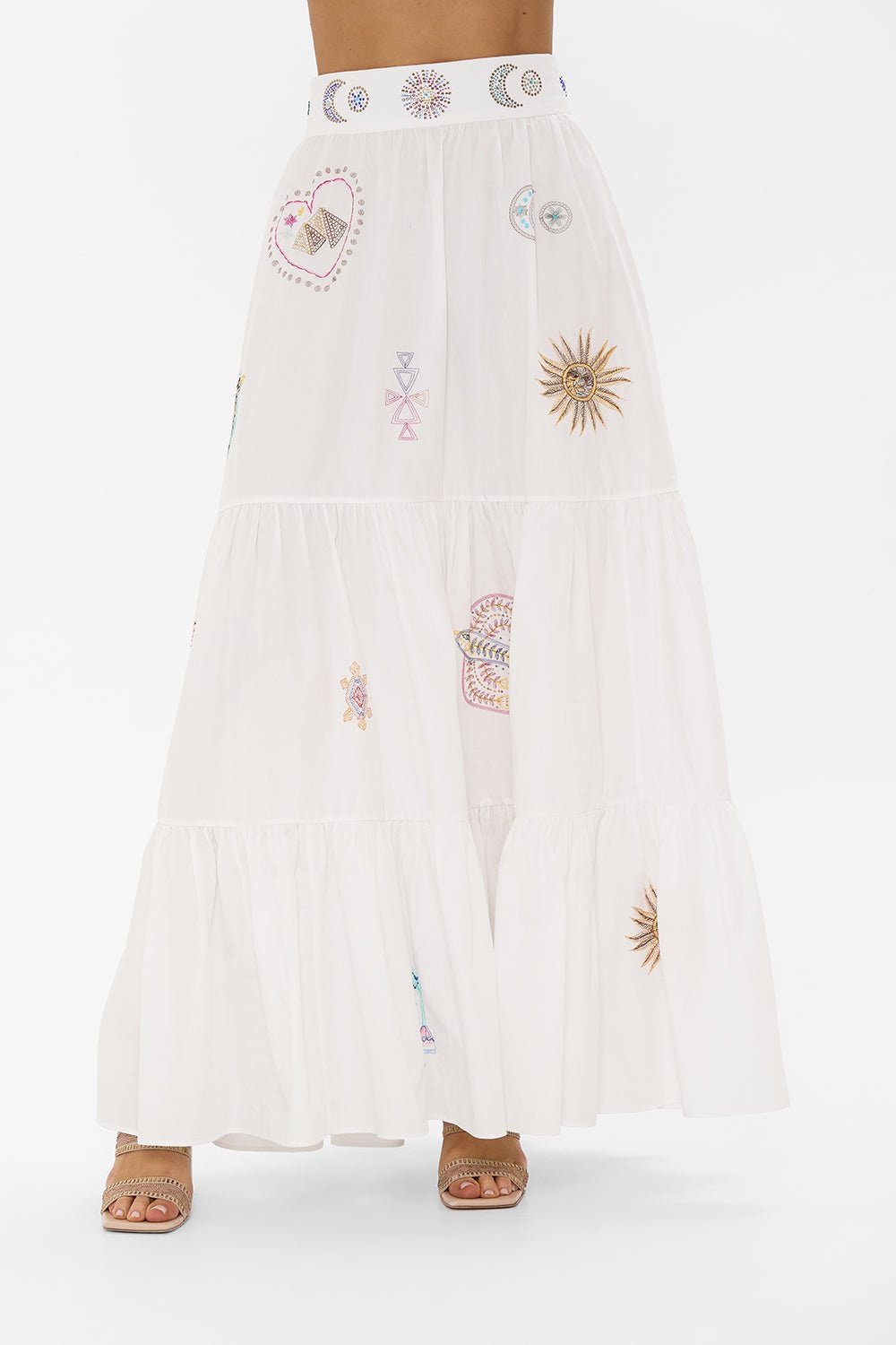HIGH WAISTED TIERED SKIRT - 5