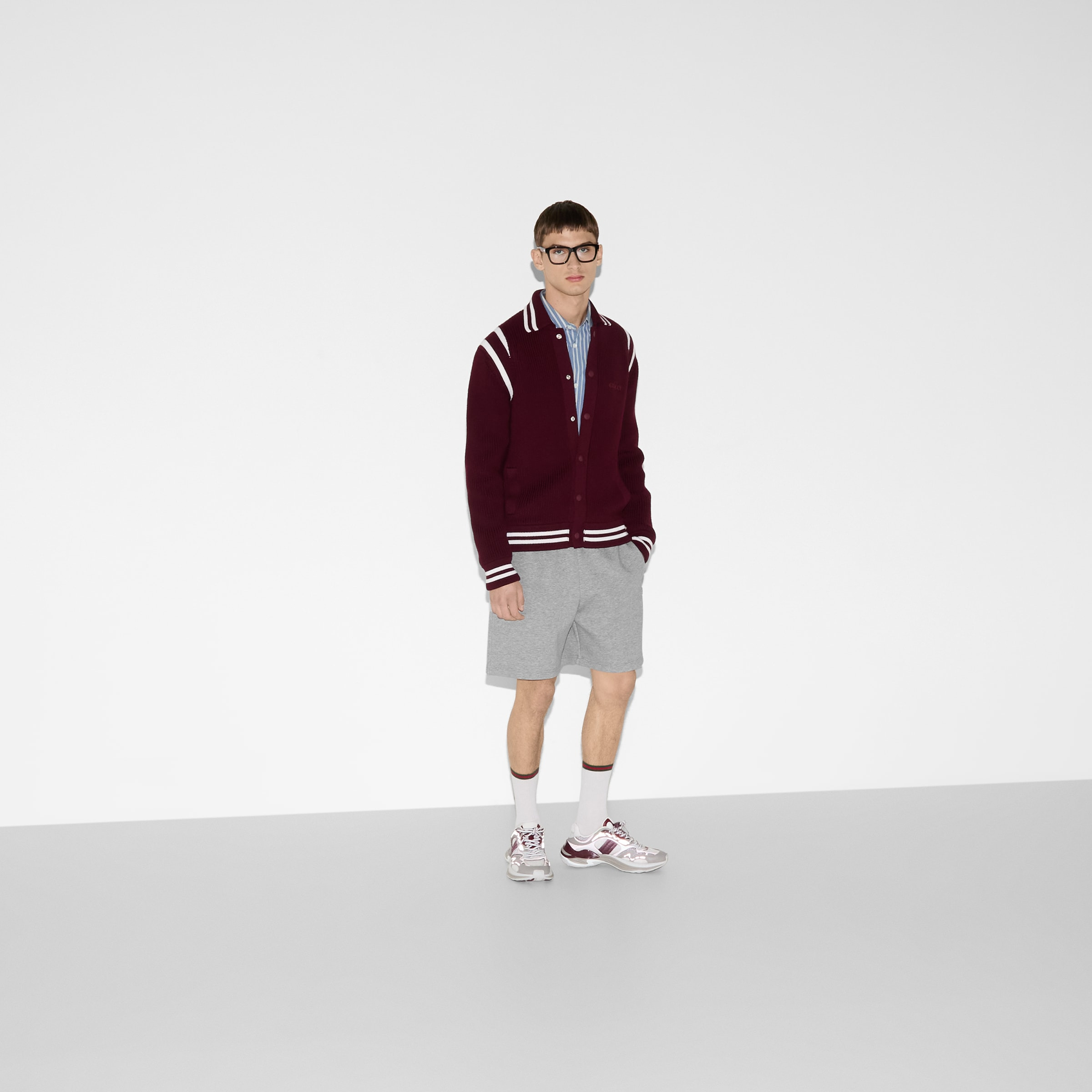 Embossed cotton jersey shorts - 7
