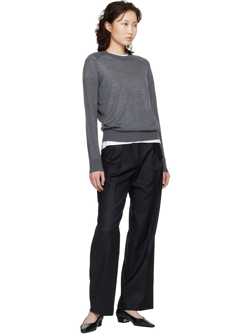 Loulou de Saison Gray Ditto Fluid Sweater outlook