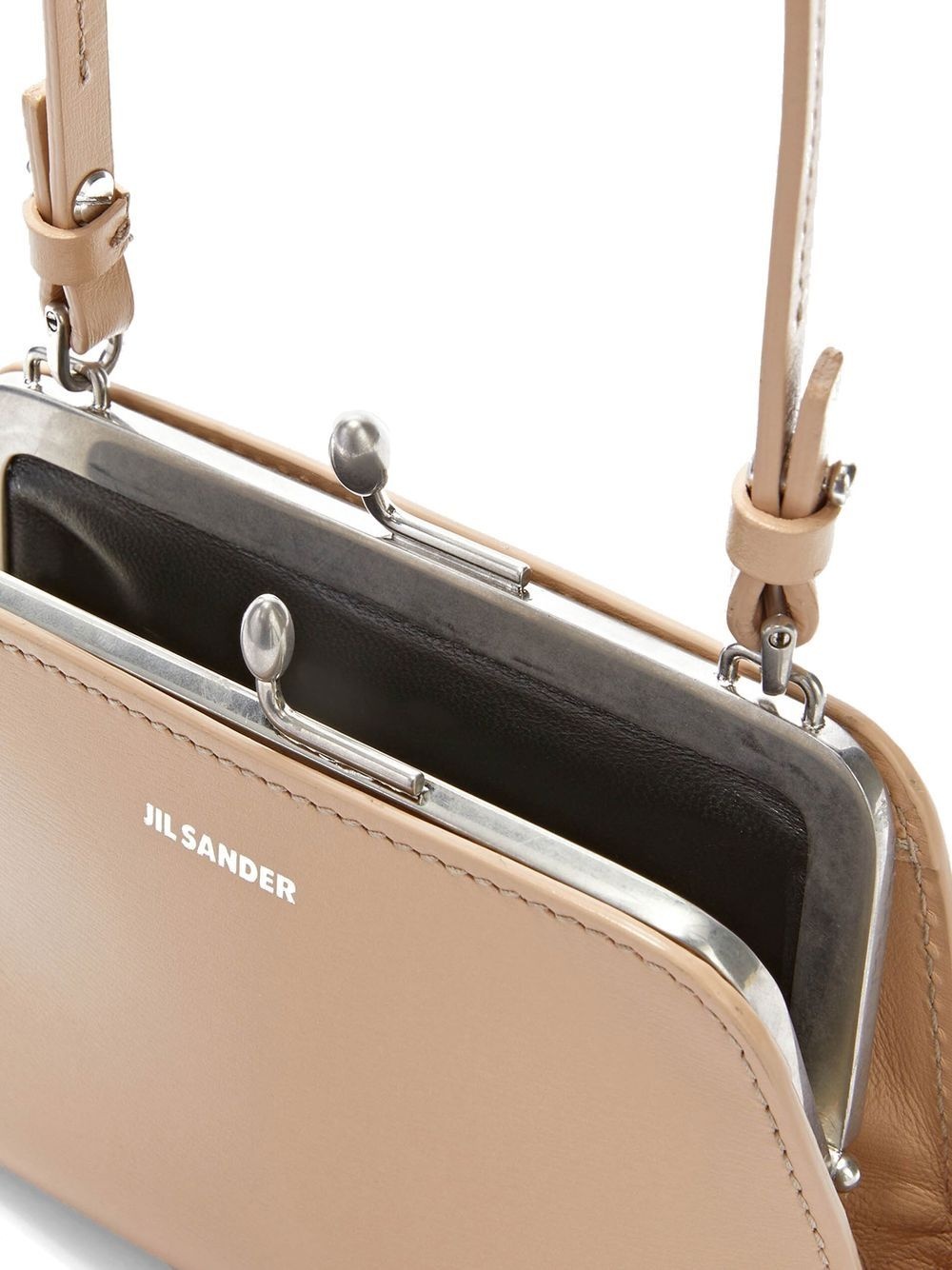 logo-embossed crossbody leather bag - 4