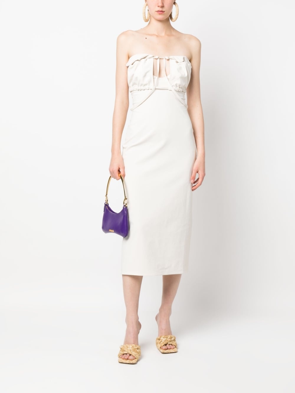 tailored strapless dress - 2