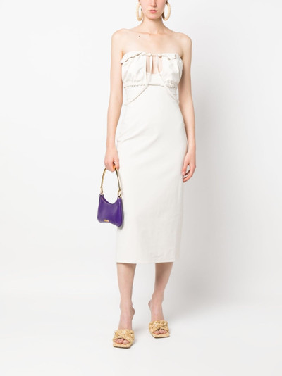 JACQUEMUS tailored strapless dress outlook