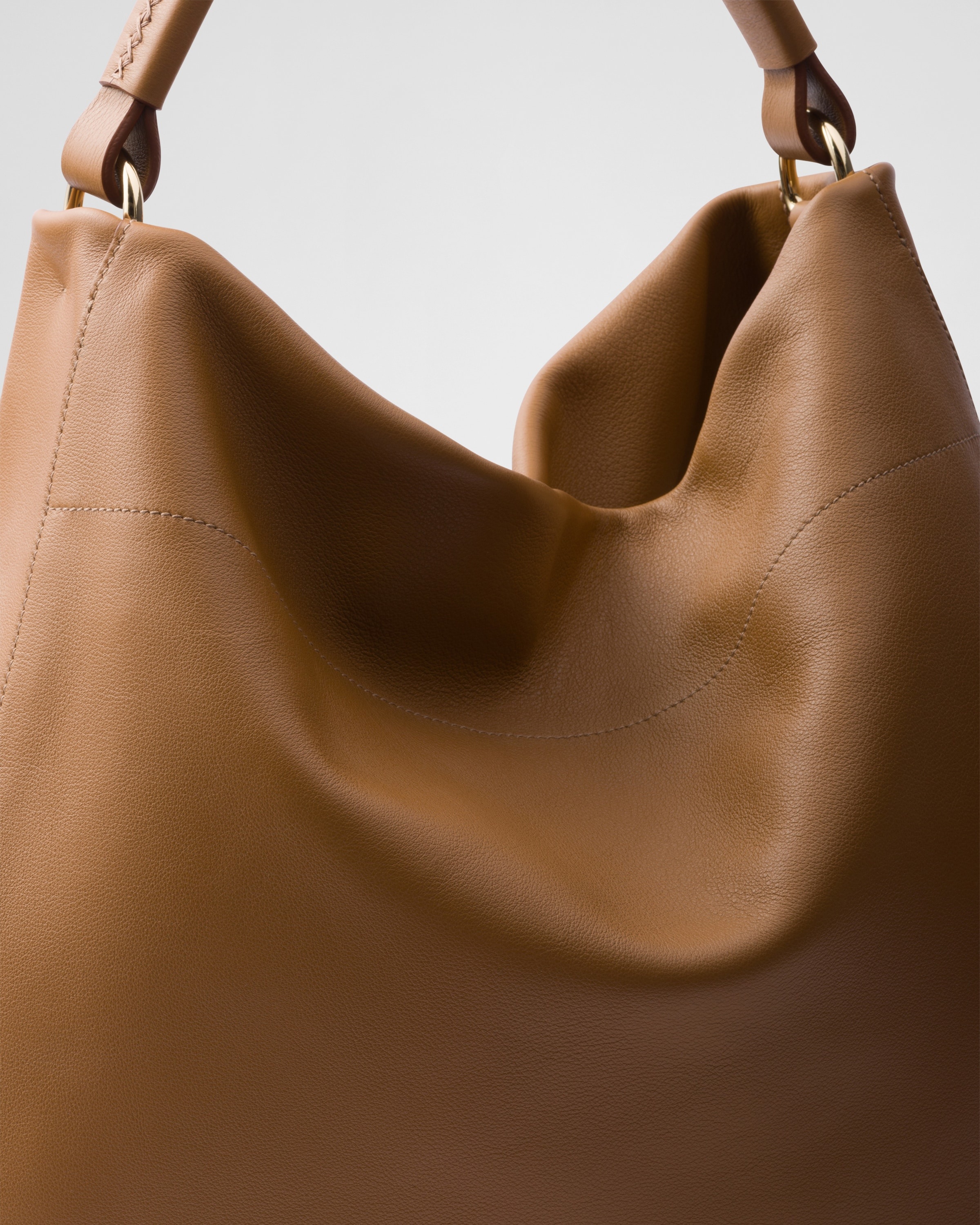 Large leather shoulder bag - 6
