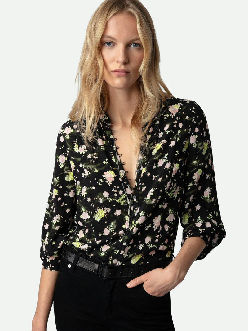 Twina Soft Crinkle Roses Shirt 5