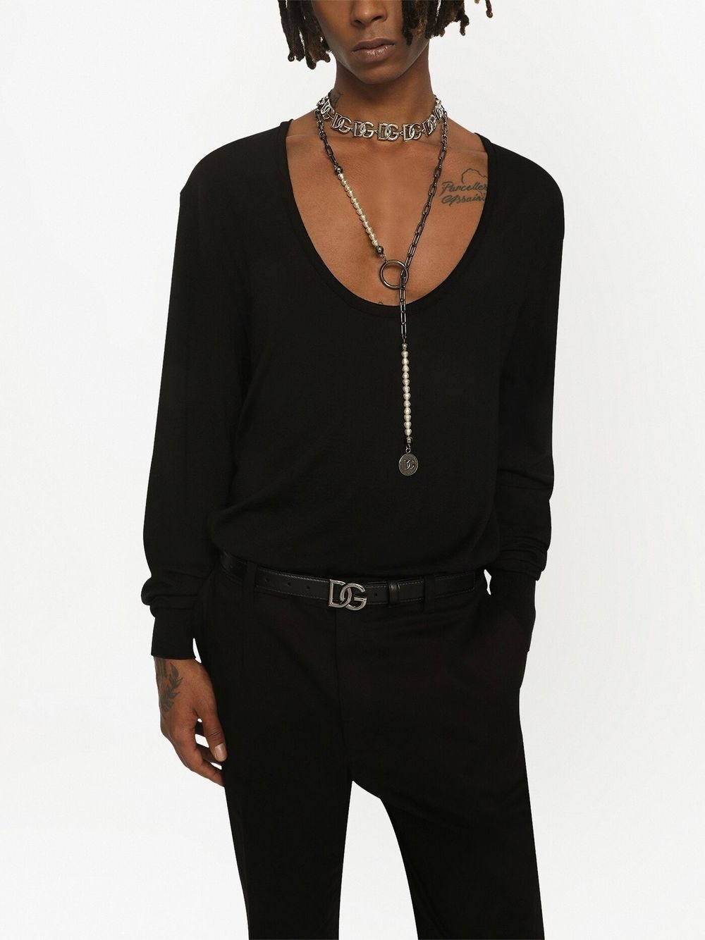 round-neck virgin-wool jumper - 5