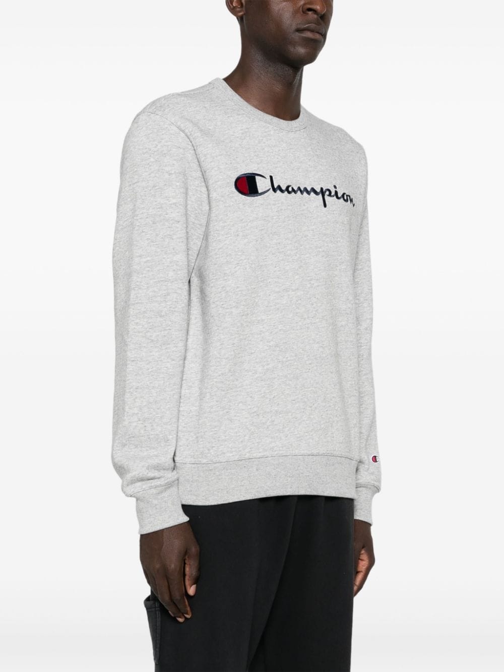 logo-embroidered sweatshirt - 3