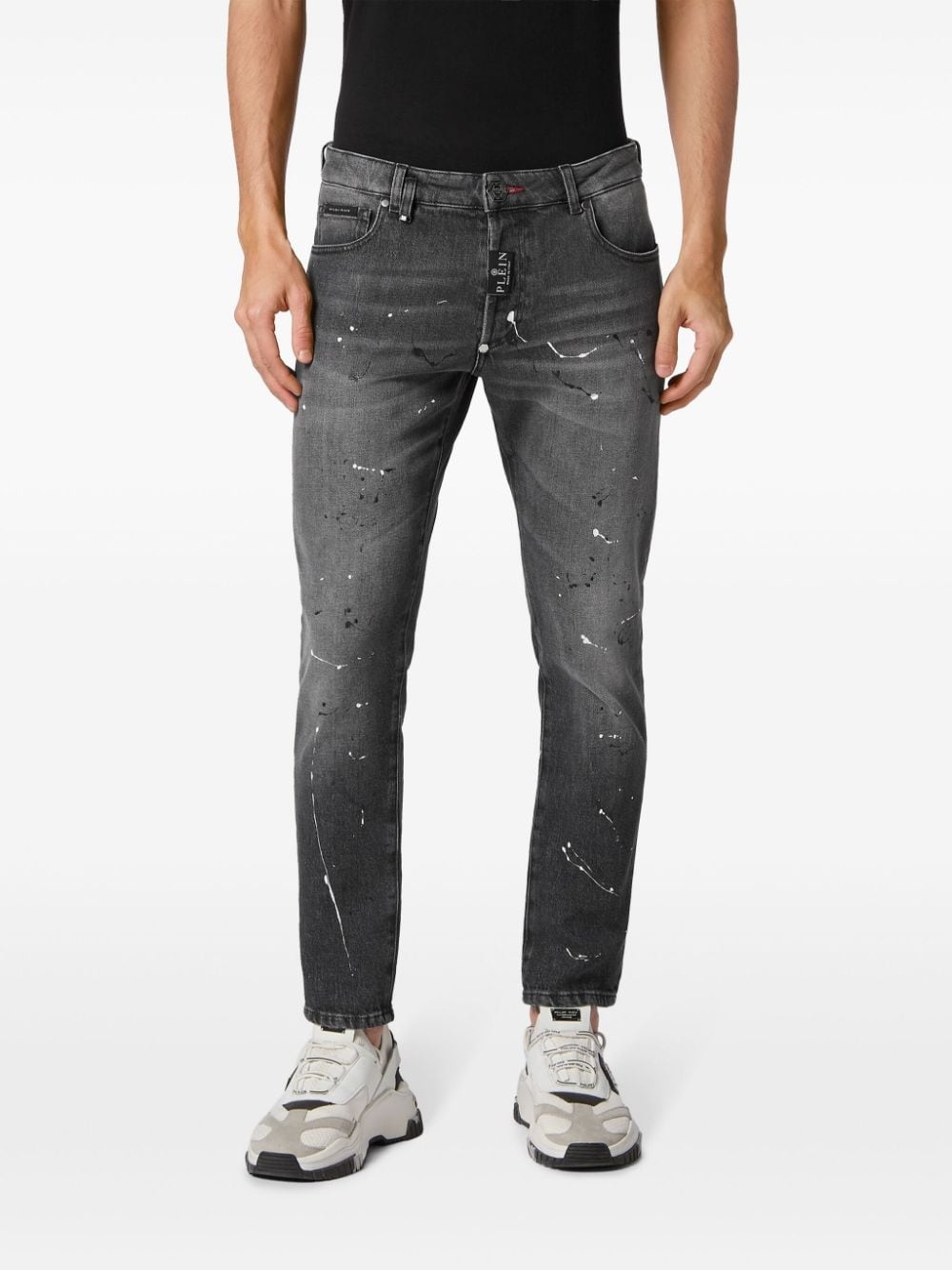 mid-rise skinny jeans - 4