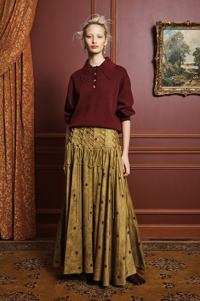 ALÉMAIS Astro Skirt Olive outlook