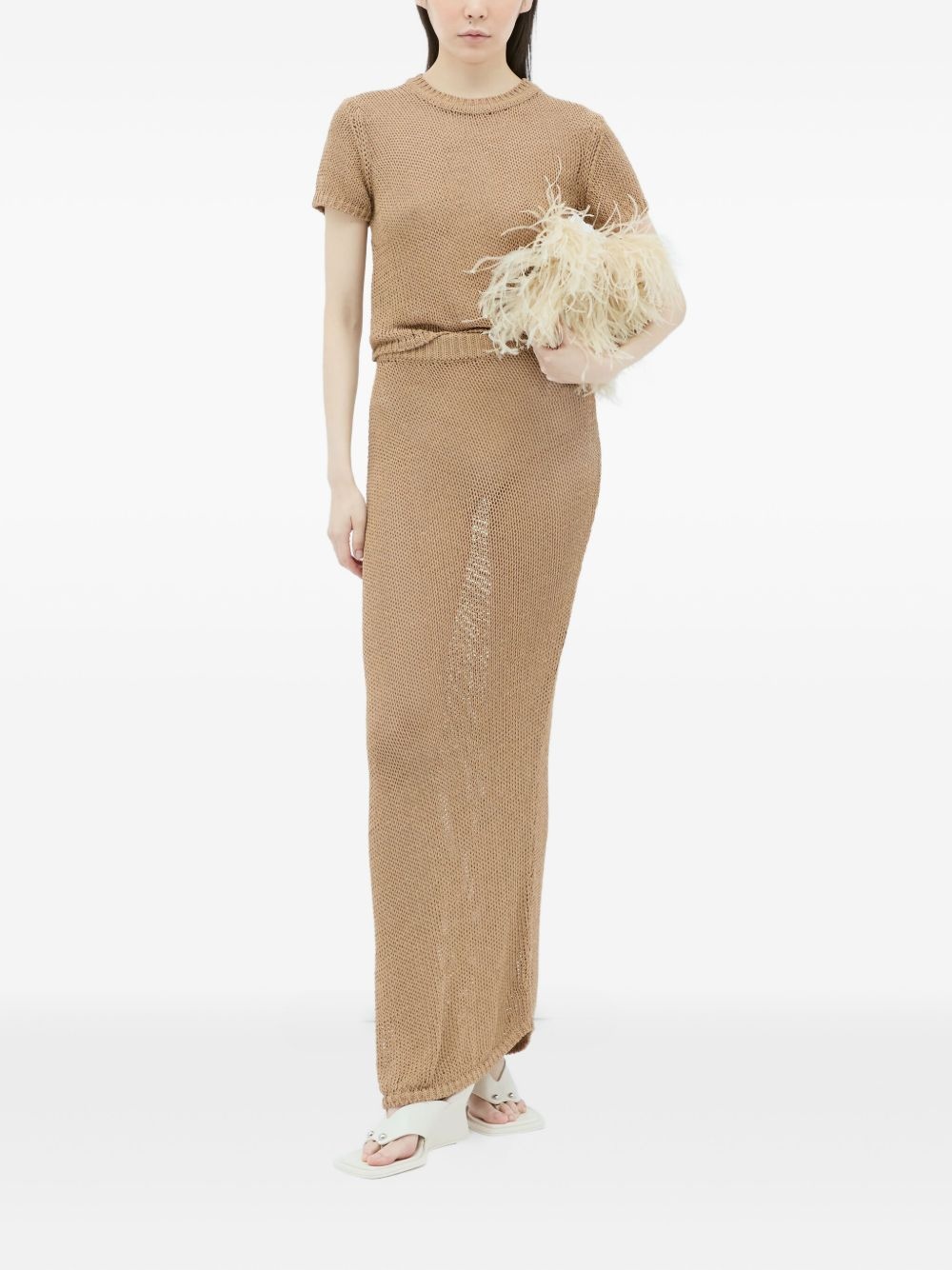 sheer maxi skirt - 2